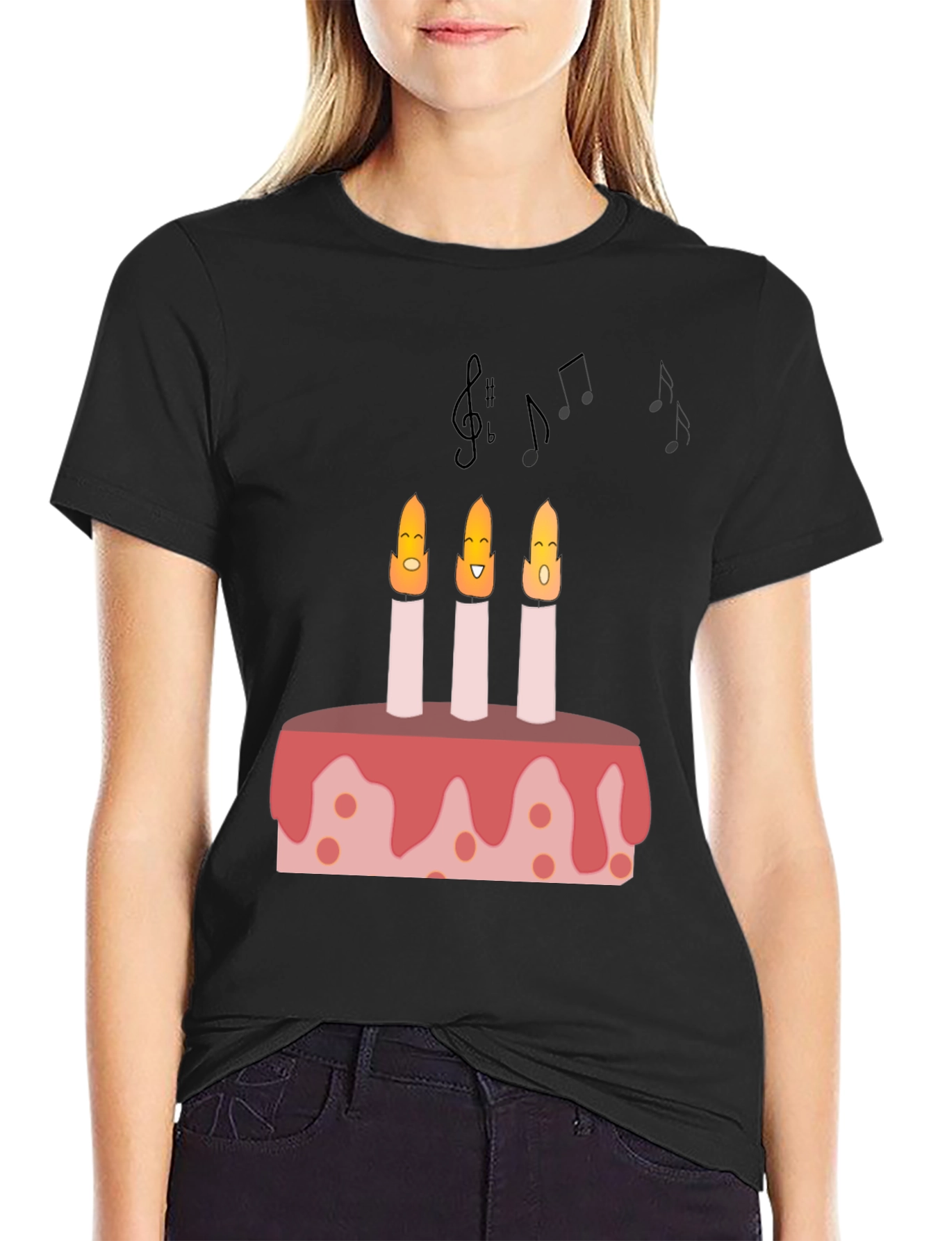 Birthday Cake Candles Graphic T-Shirt