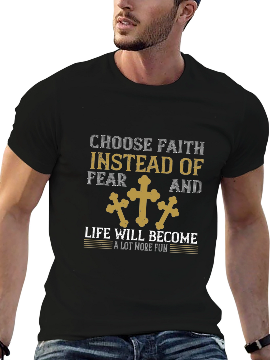 Choose Faith T-Shirt - Christian Religious Tee