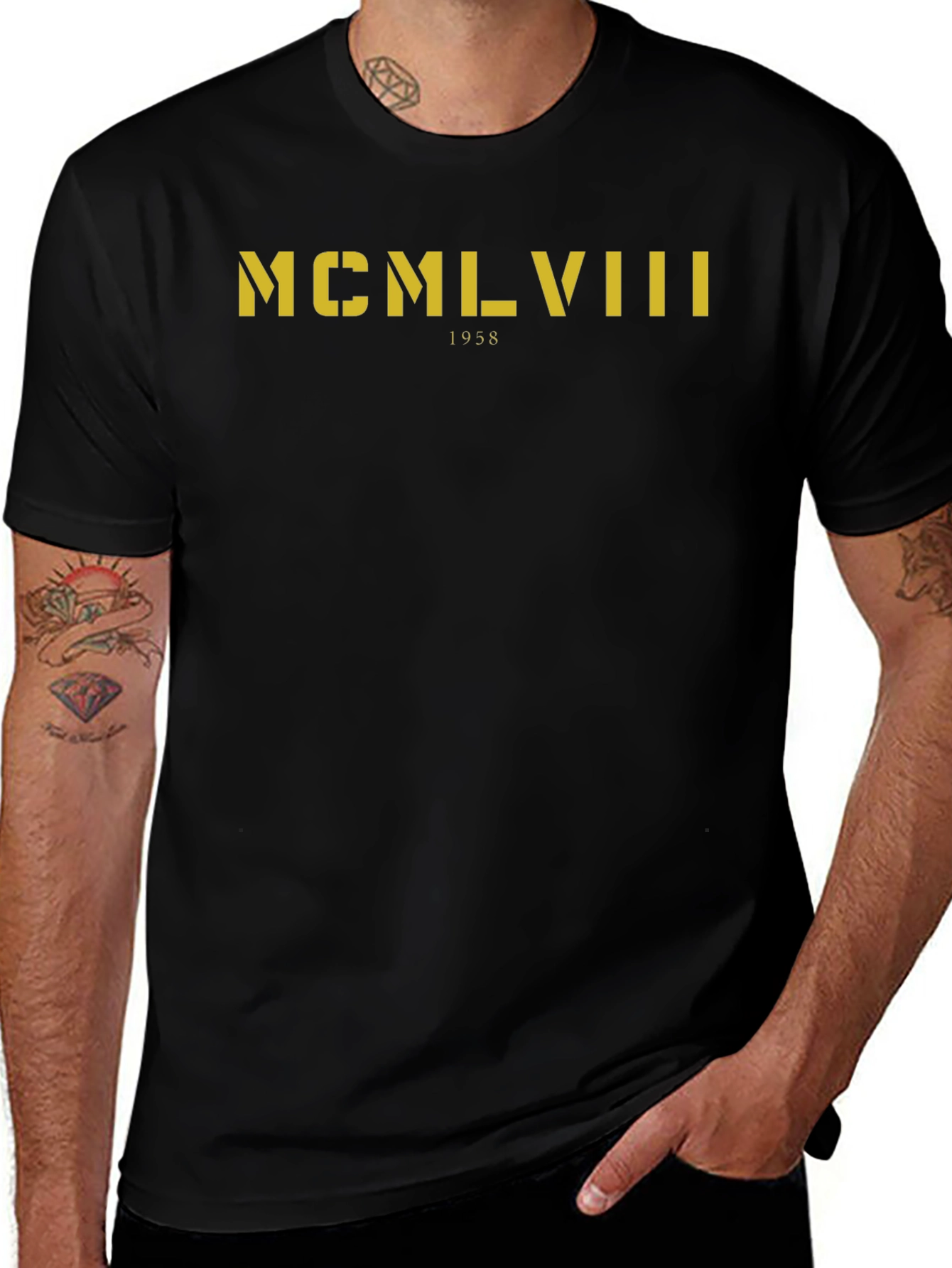 1958 Roman Numeral Tee - Vintage Graphic T-Shirt