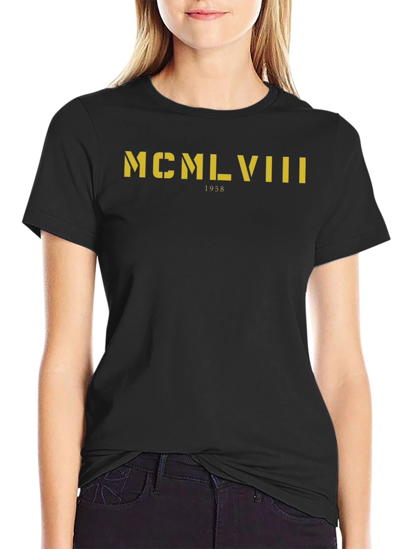 1958 Roman Numeral Tee - Vintage Graphic T-Shirt