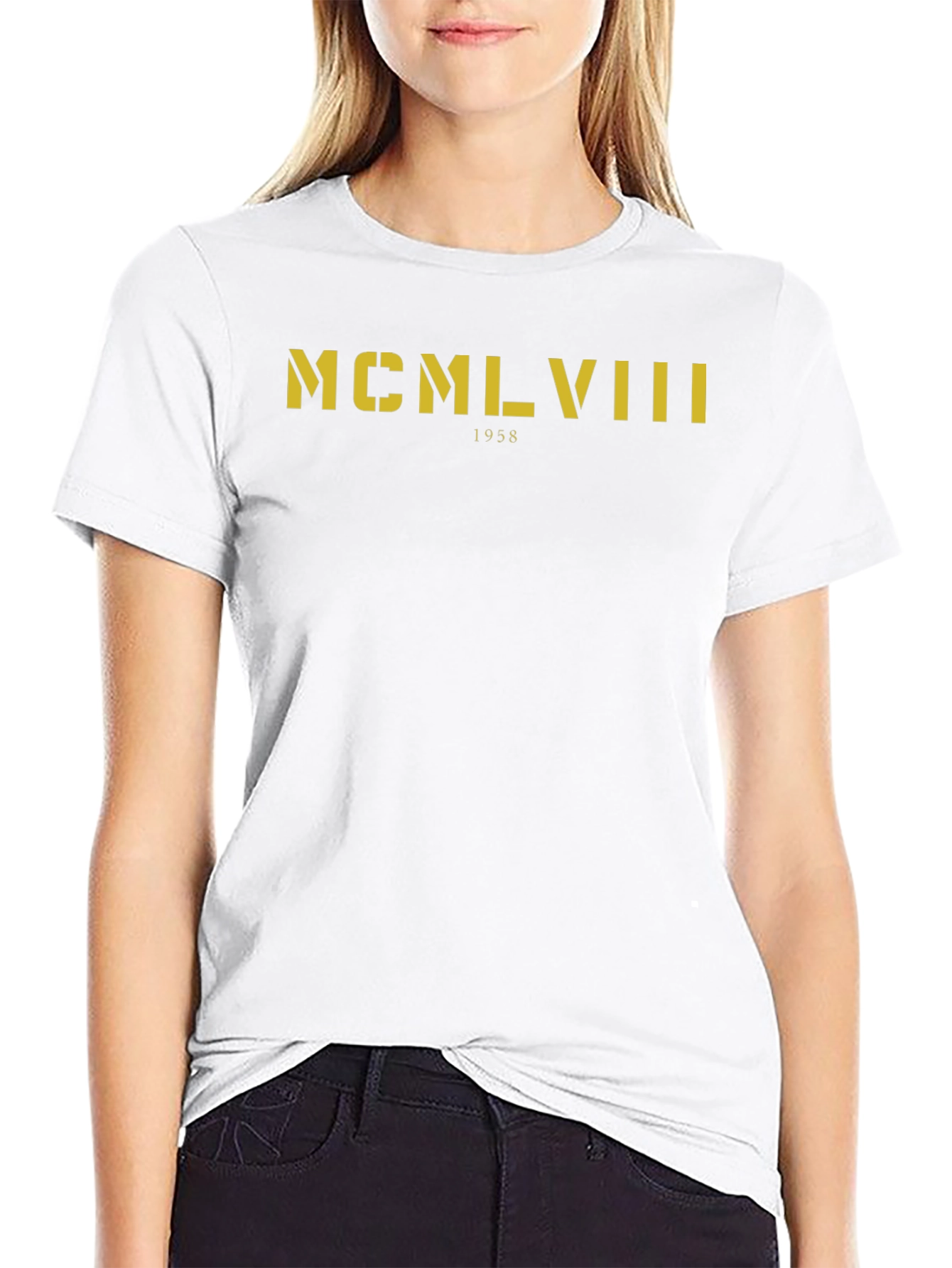 1958 Roman Numeral Tee - Vintage Graphic T-Shirt