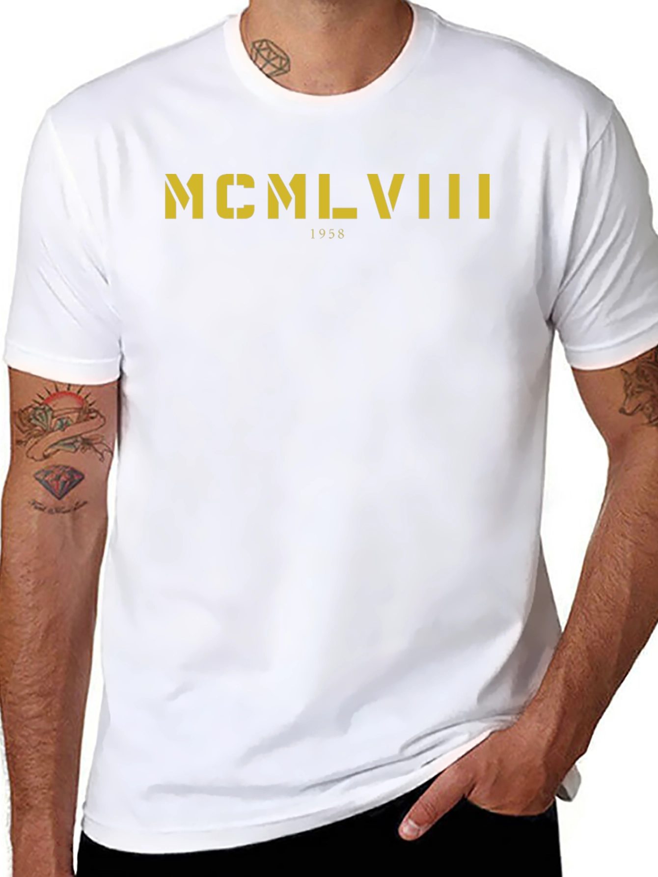 1958 Roman Numeral Tee - Vintage Graphic T-Shirt