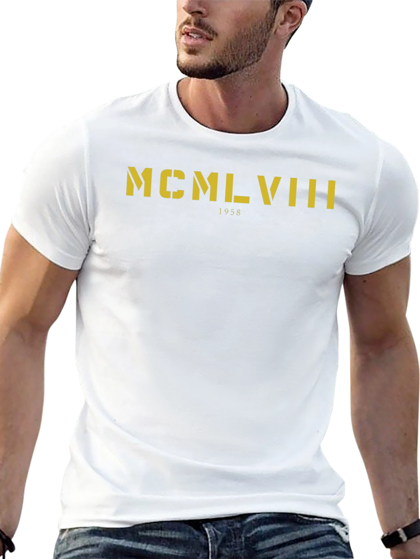 1958 Roman Numeral Tee - Vintage Graphic T-Shirt