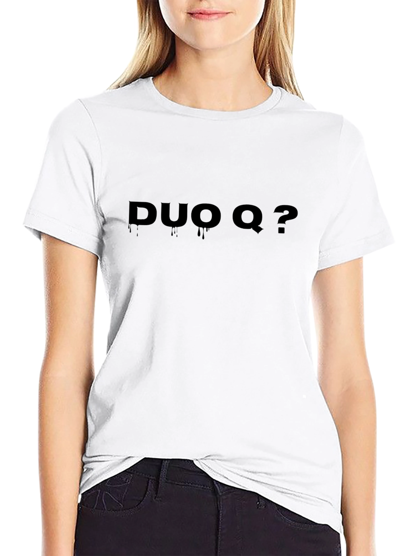 Duo Q? Black Graphic T-Shirt