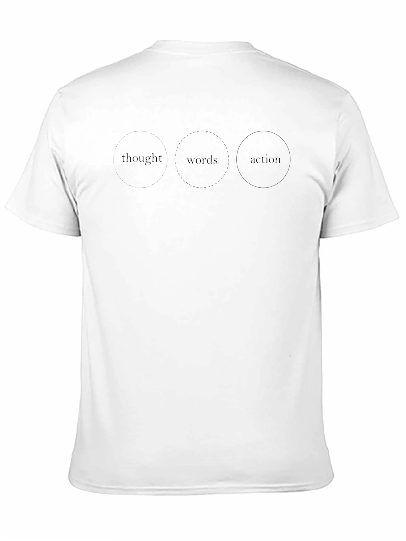 Thought Words Action Graphic Tee