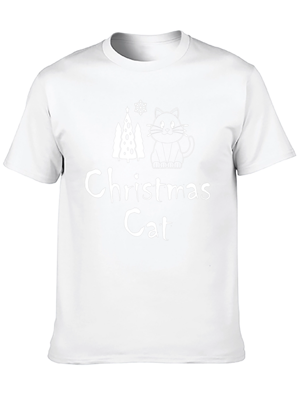 Christmas Cat Graphic T-Shirt