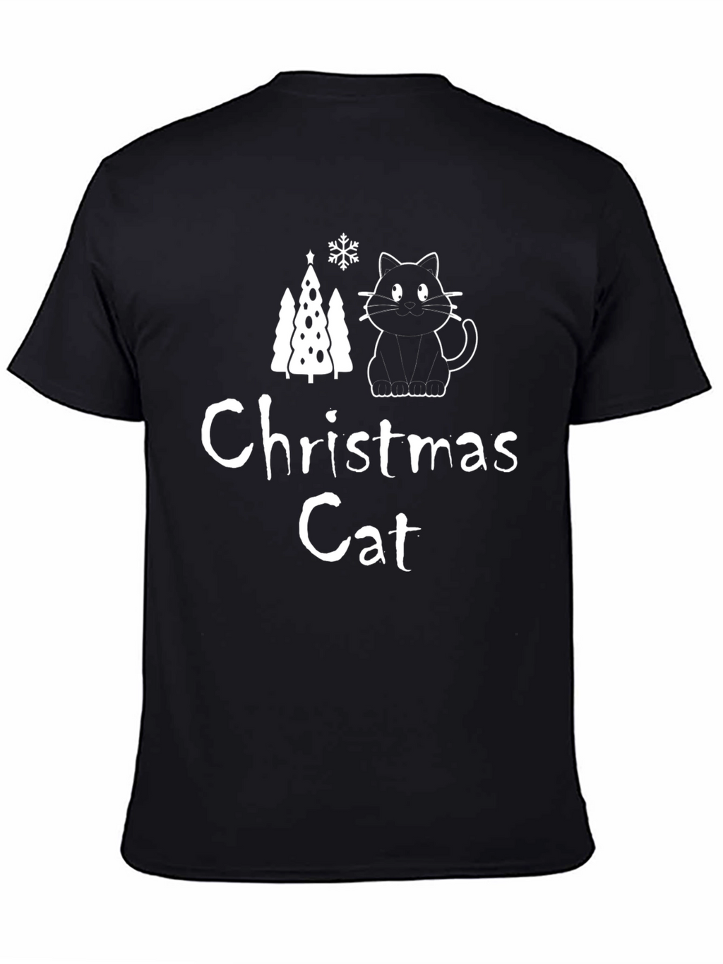 Christmas Cat Graphic T-Shirt
