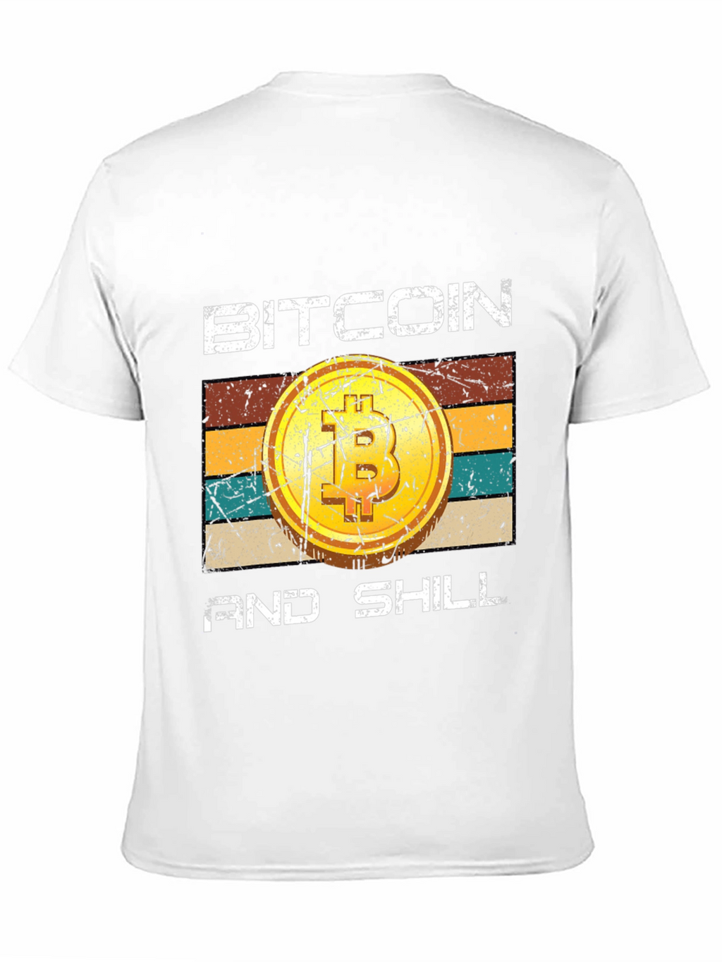 Bitcoin and Shill Retro Style Graphic Tee