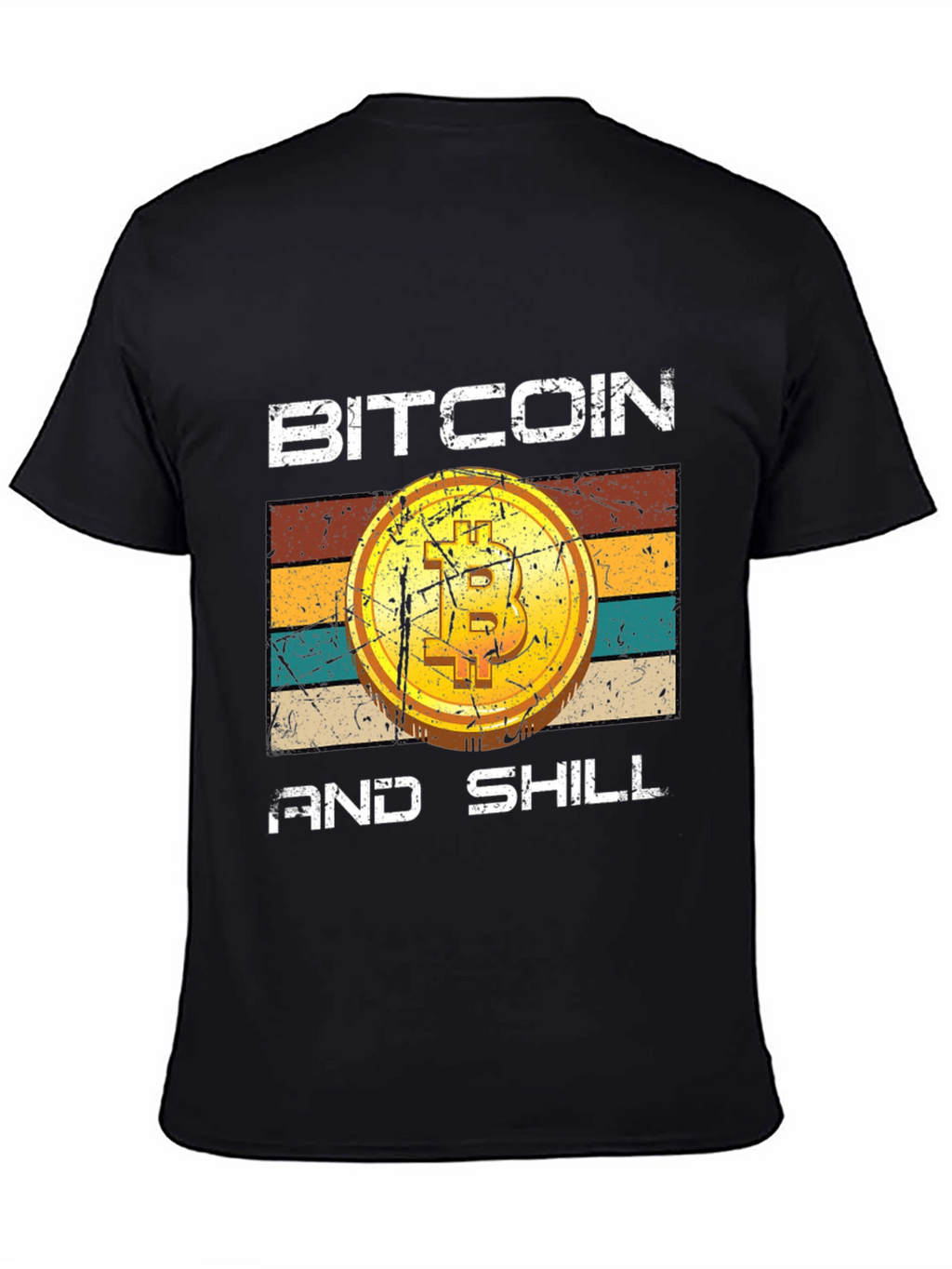 Bitcoin and Shill Retro Style Graphic Tee