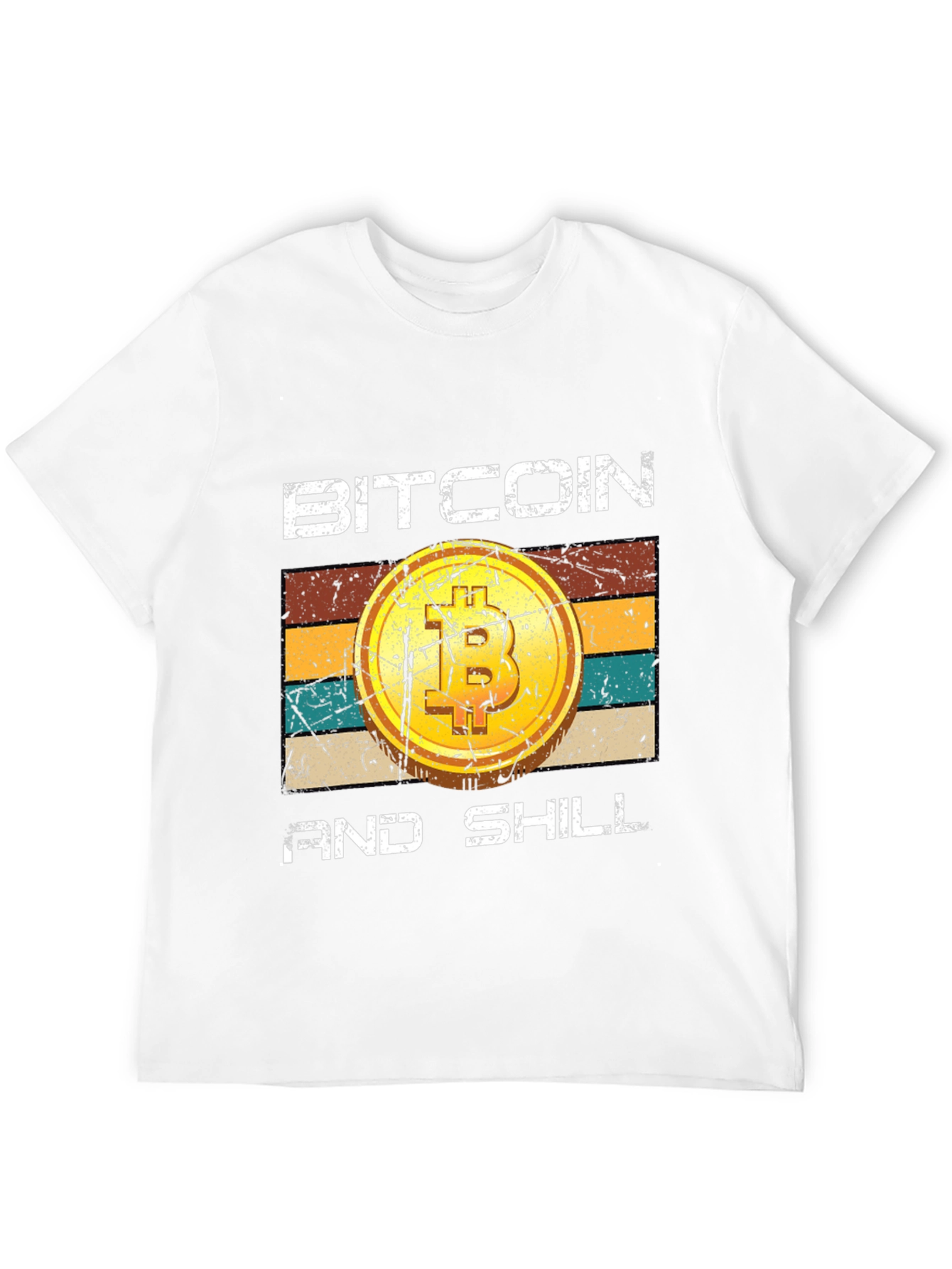 Bitcoin and Shill Retro Style Graphic Tee
