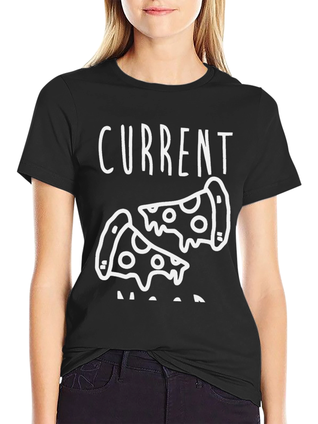 Current Mood Pizza T-Shirt - Funny Foodie Tee