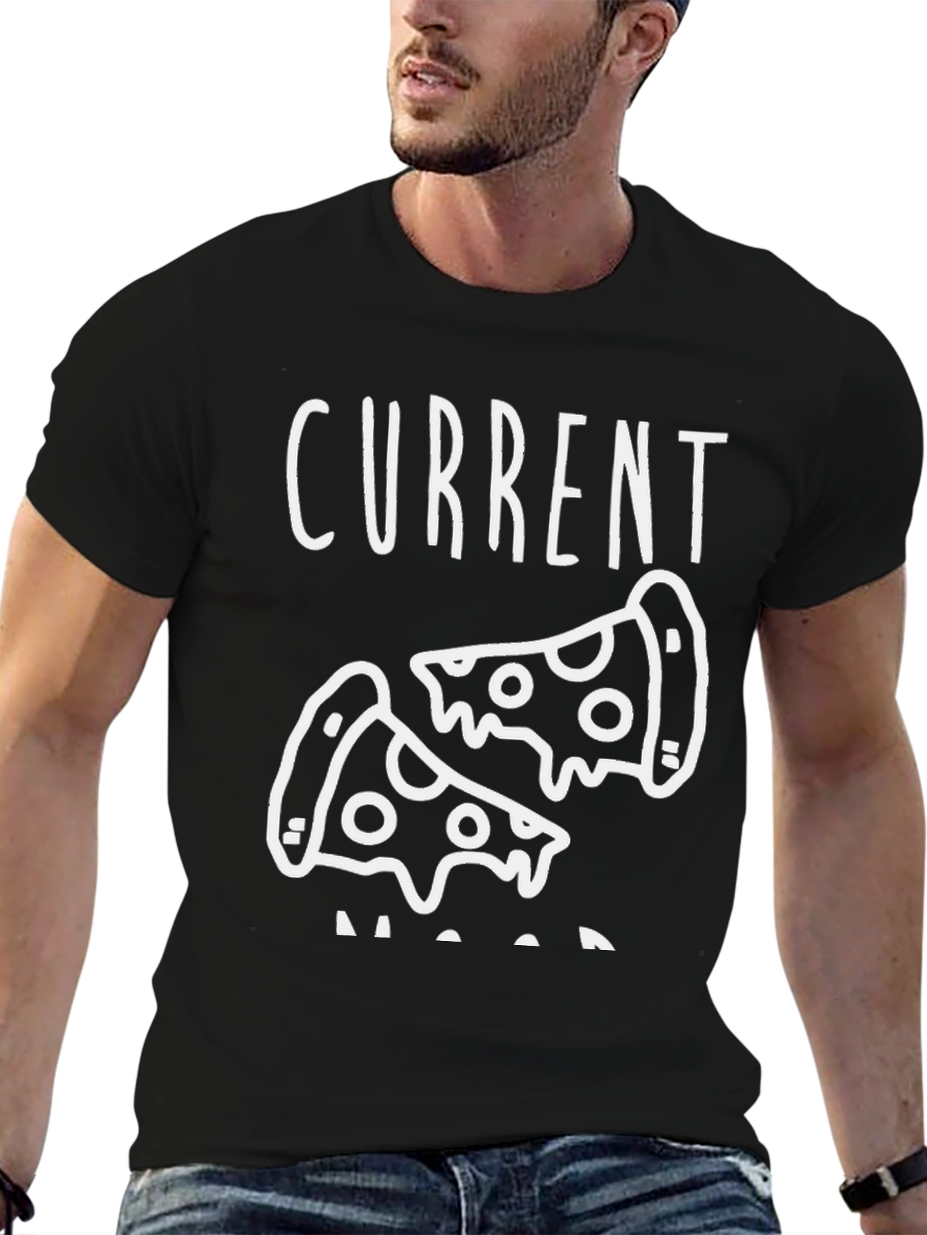 Current Mood Pizza T-Shirt - Funny Foodie Tee