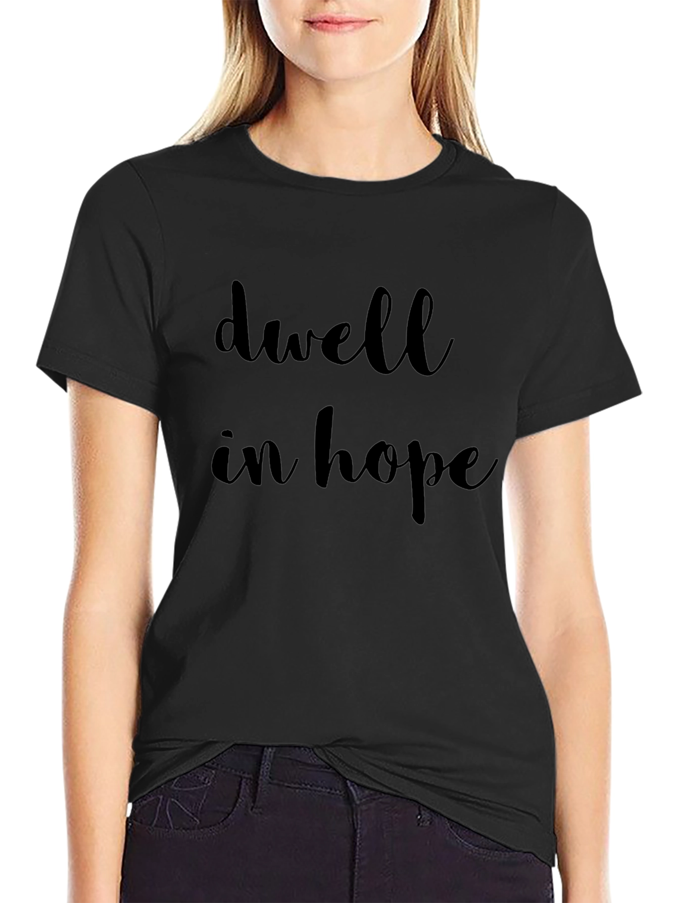 Dwell in Hope Black T-Shirt