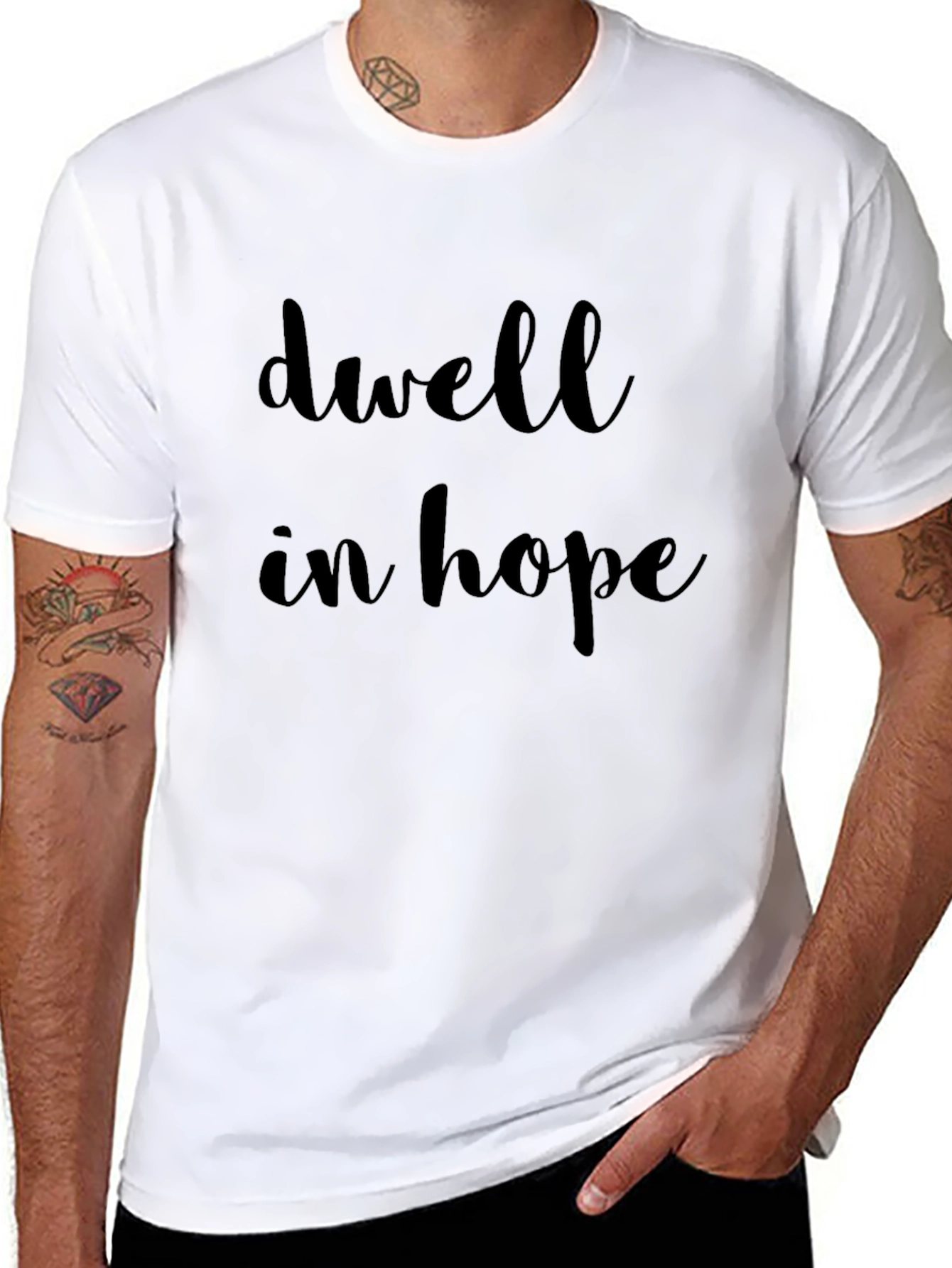 Dwell in Hope Black T-Shirt