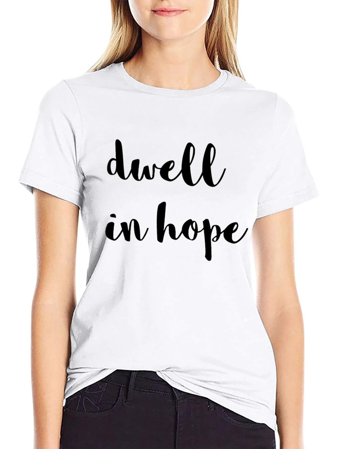 Dwell in Hope Black T-Shirt