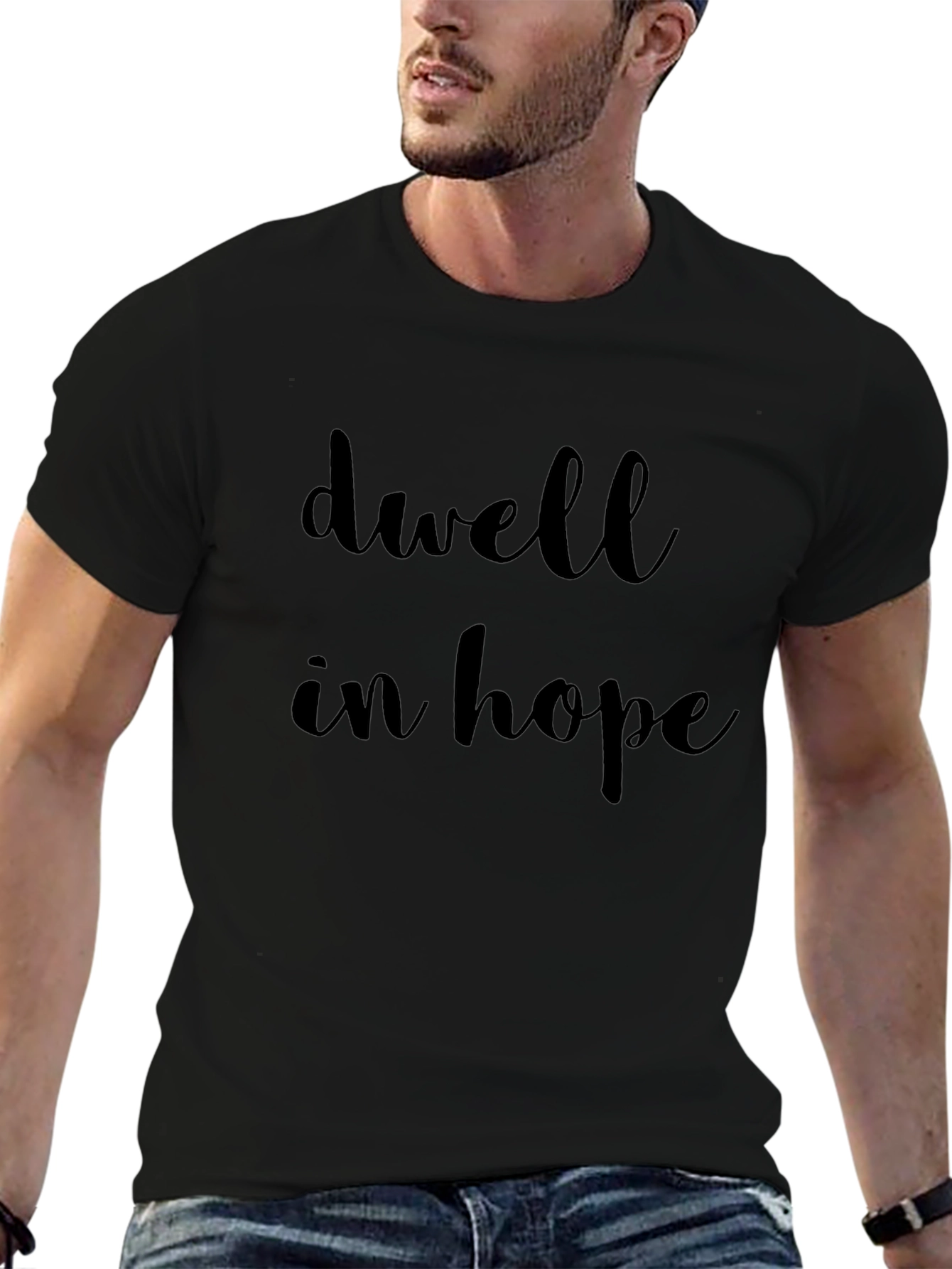 Dwell in Hope Black T-Shirt