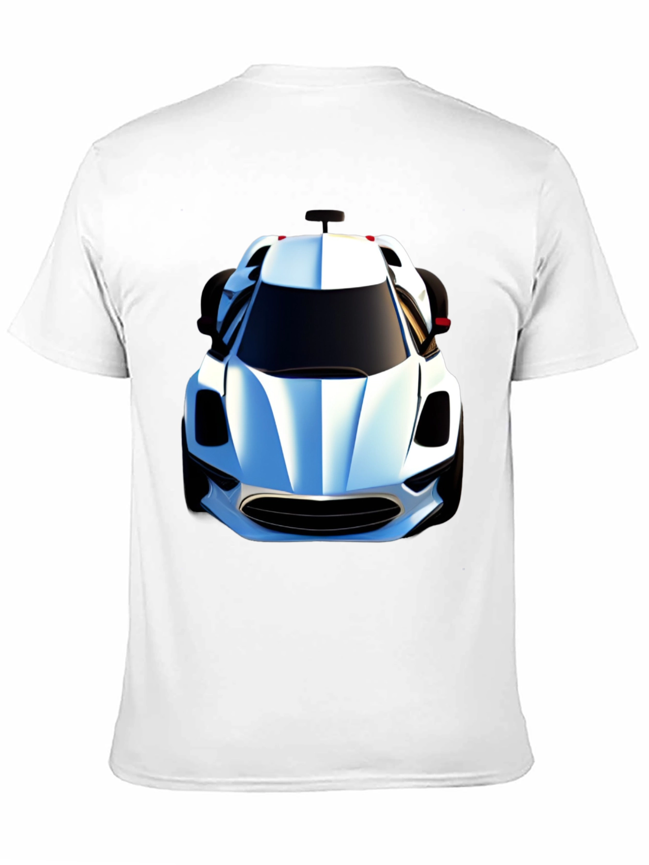 Black T-Shirt with Car Graphic