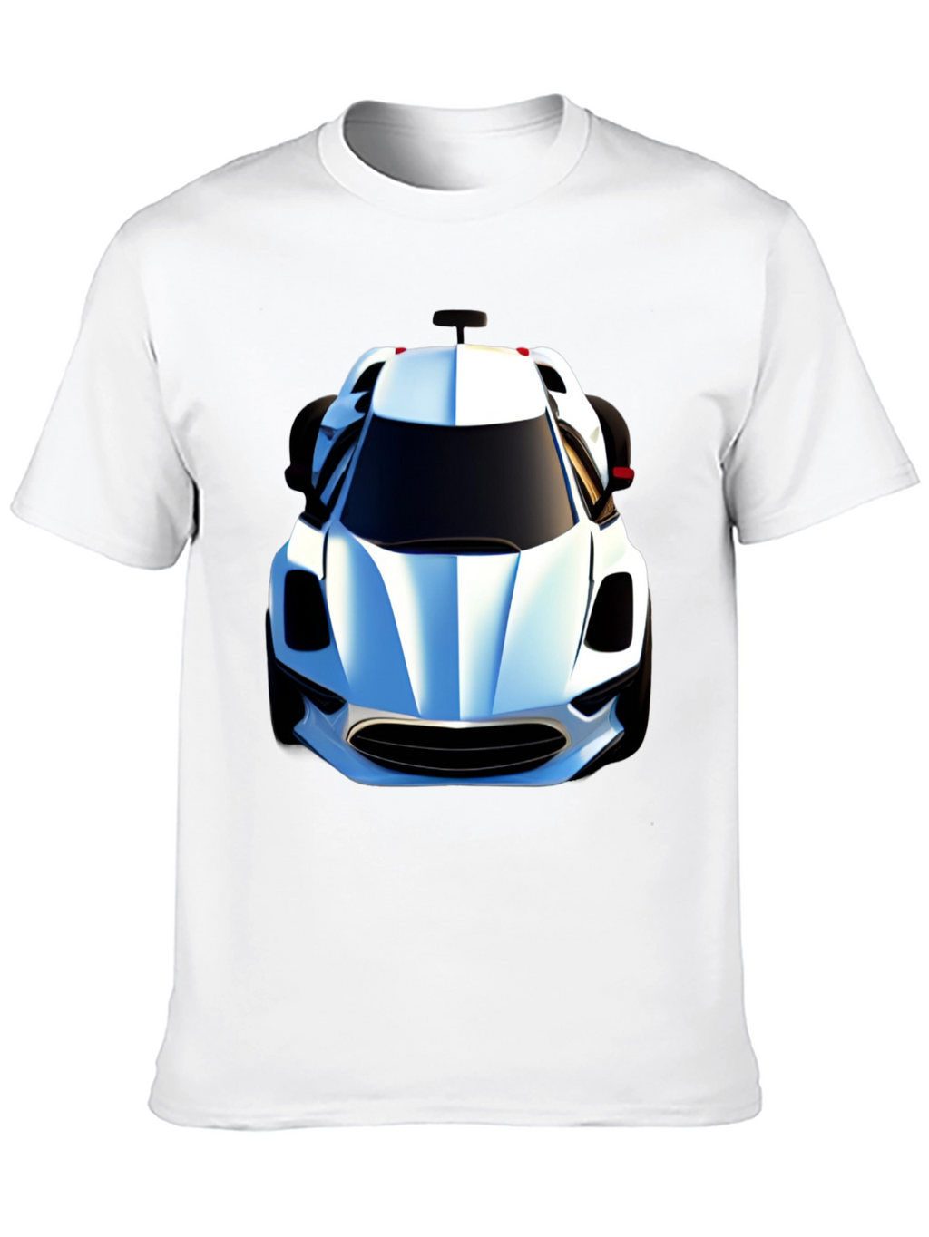 Black T-Shirt with Car Graphic