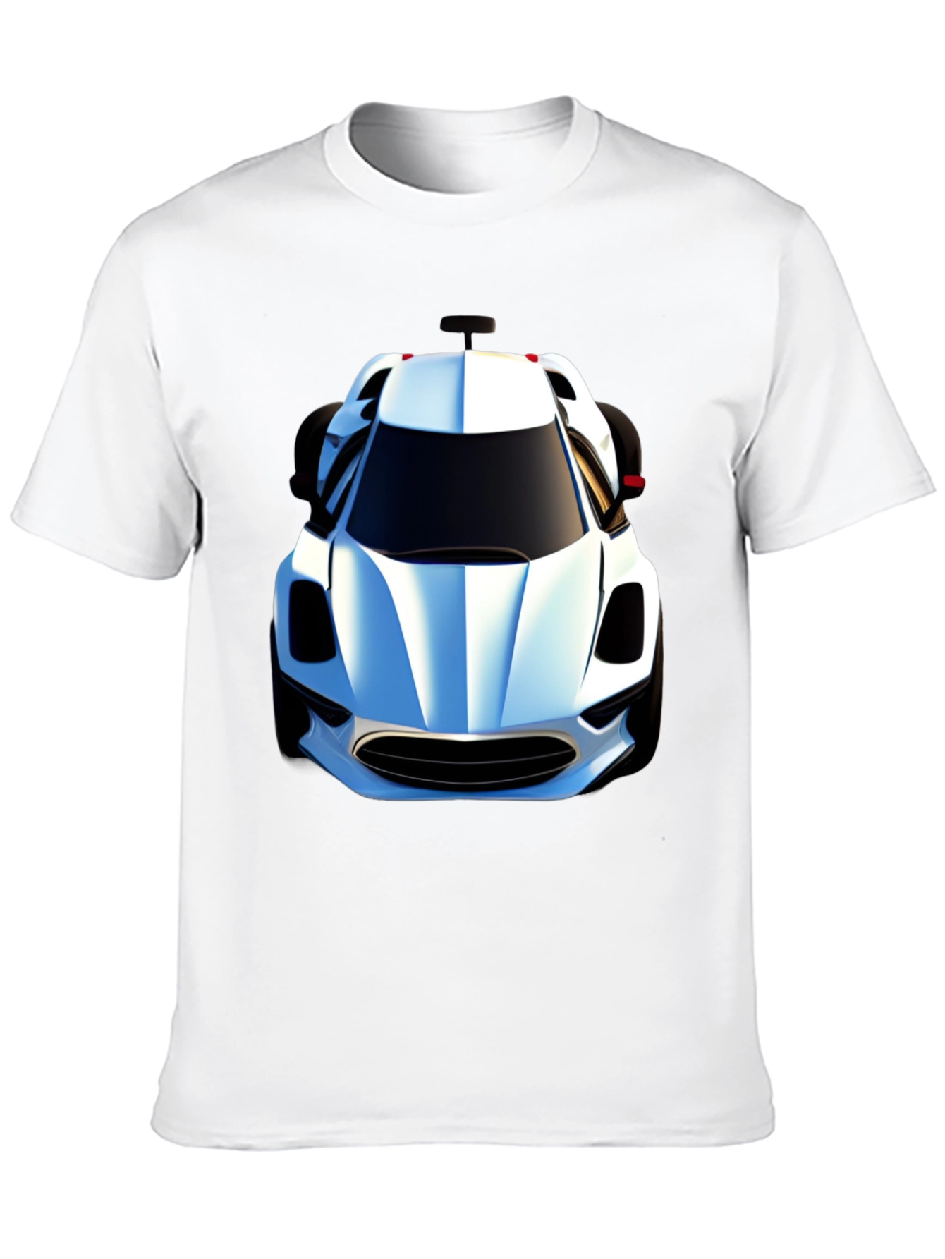 Black T-Shirt with Car Graphic