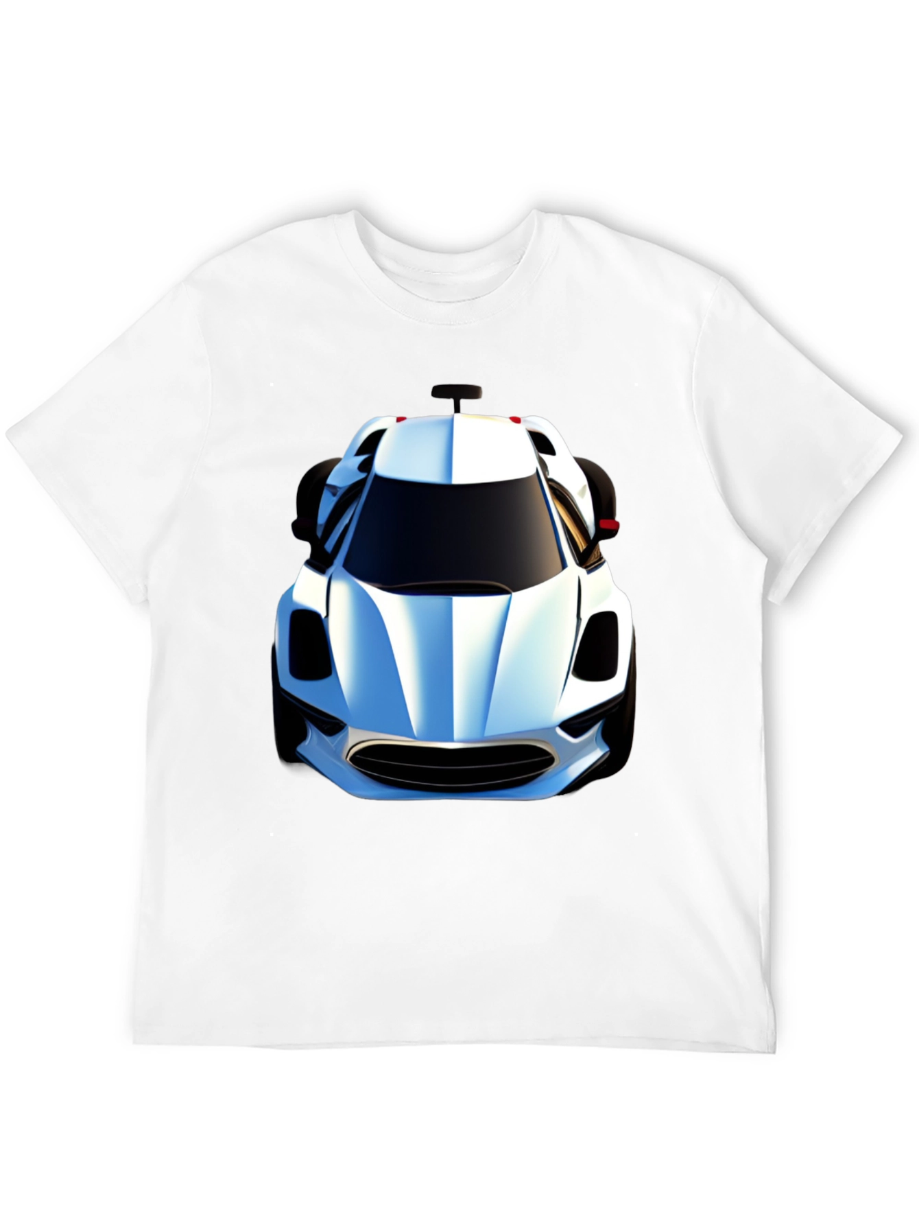 Black T-Shirt with Car Graphic
