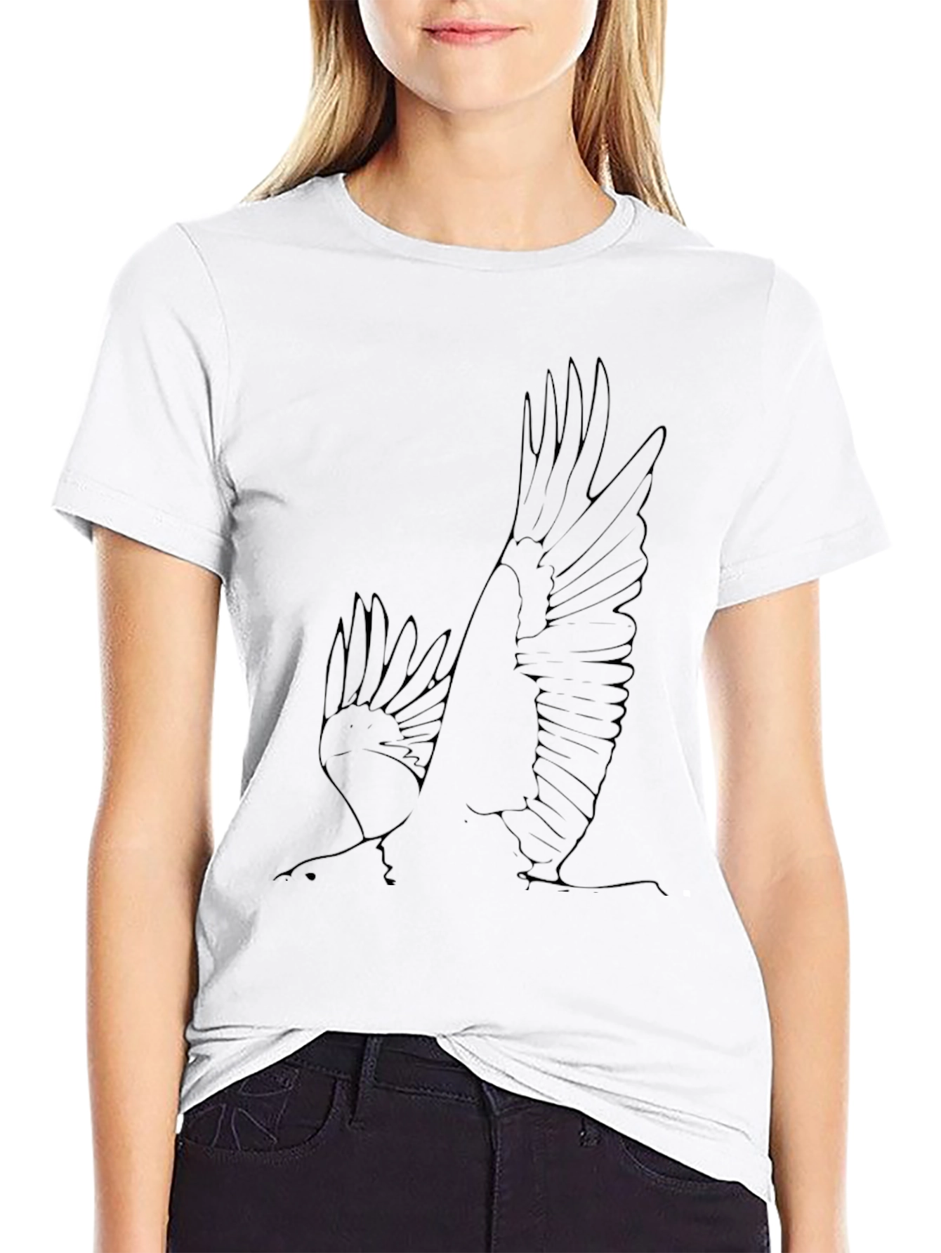 Black Eagle Outline T-Shirt