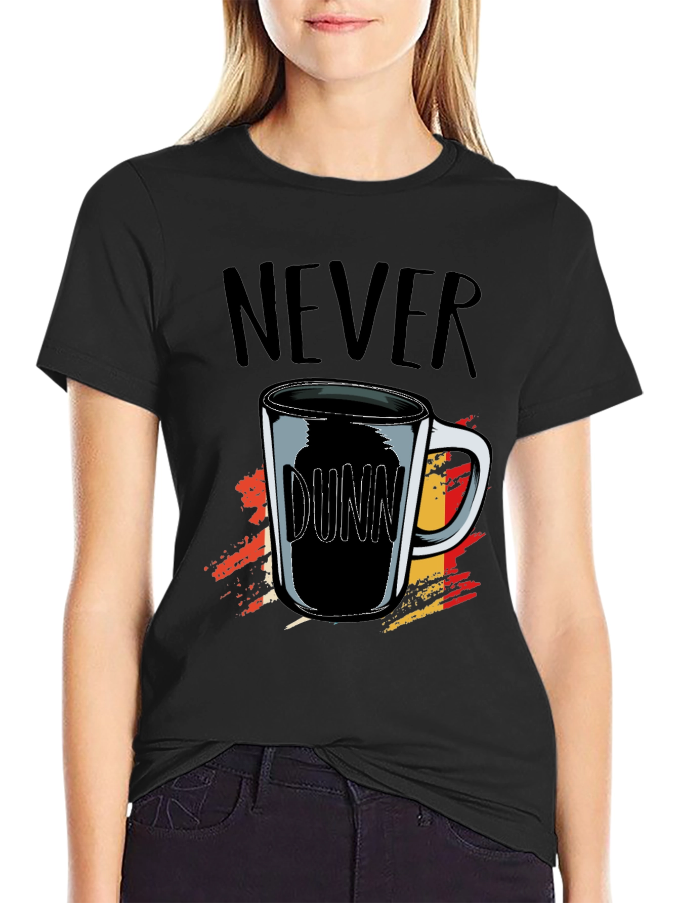 Never Dunn Coffee Mug Graphic Tee