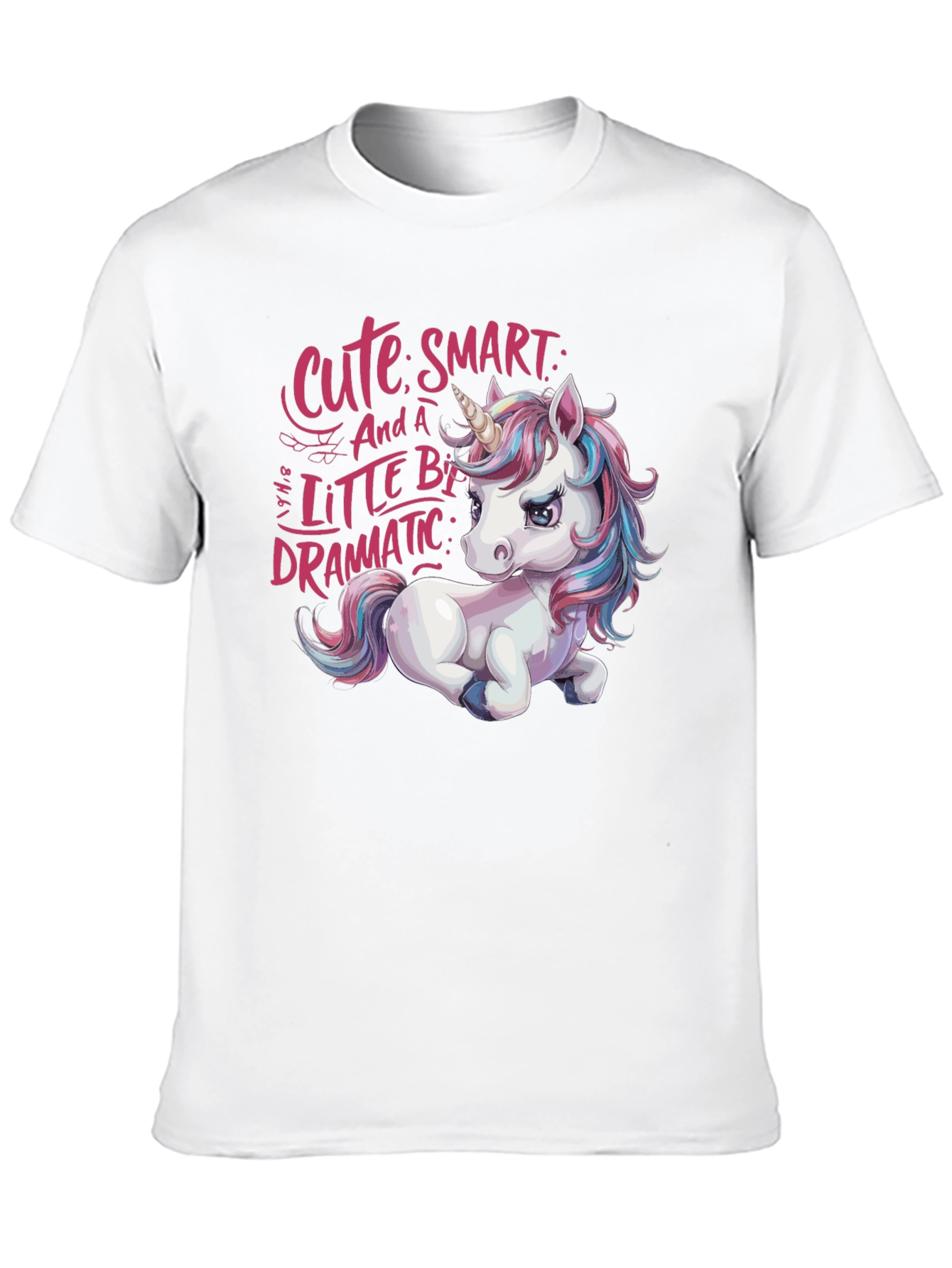 Cute Unicorn Graphic Tee - Smart Dramatic and Stylish!