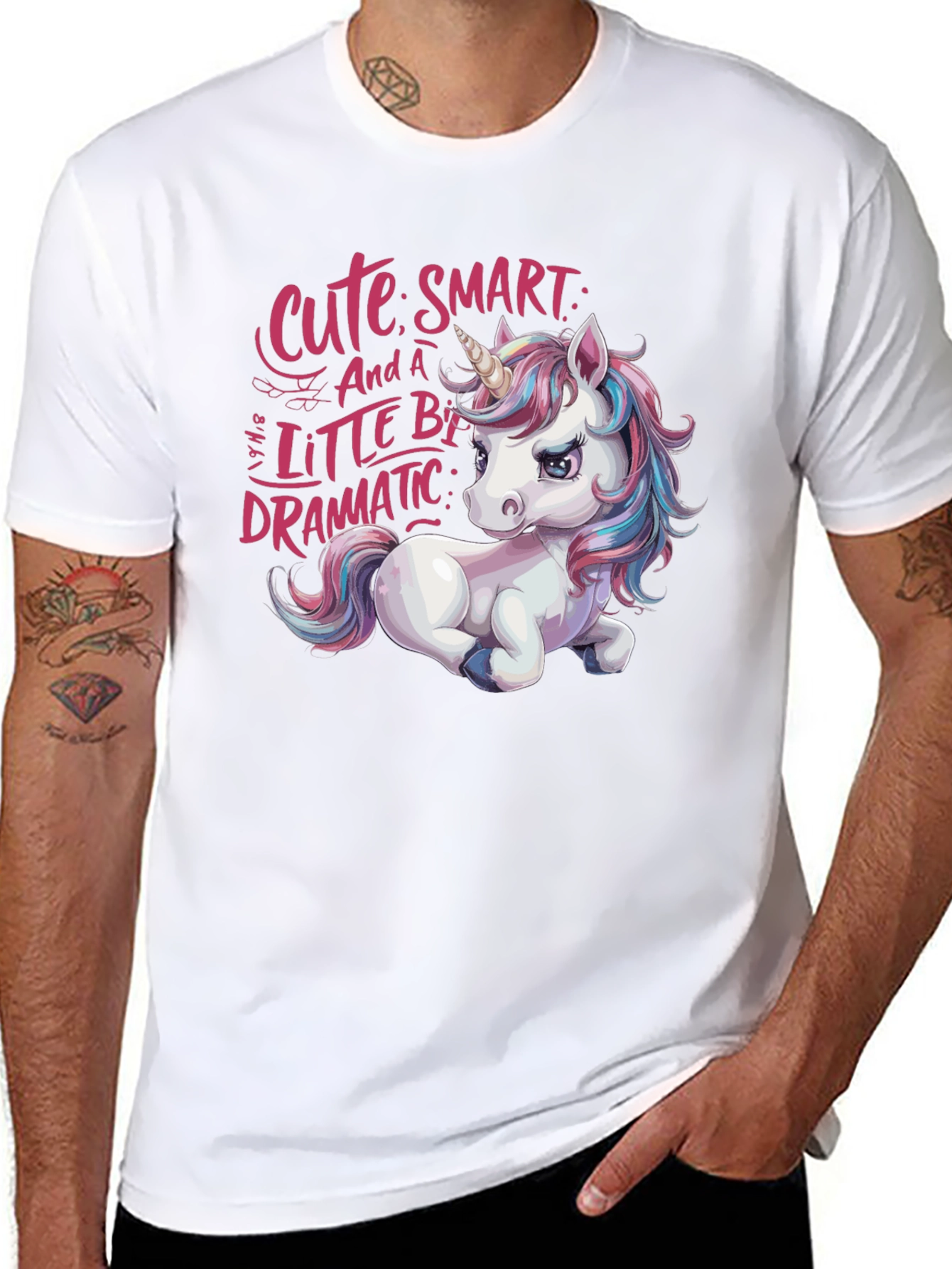 Cute Unicorn Graphic Tee - Smart Dramatic and Stylish!