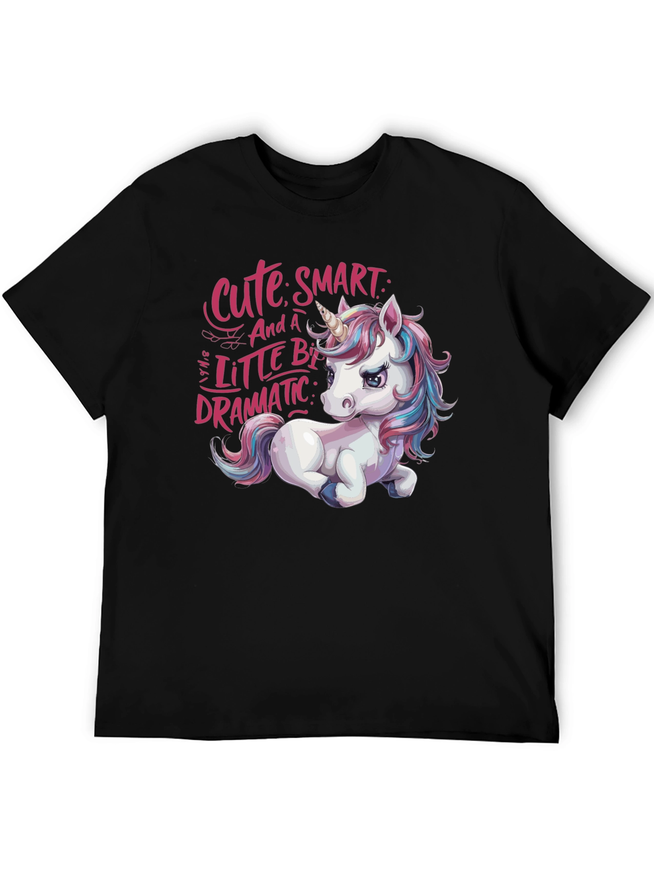 Cute Unicorn Graphic Tee - Smart Dramatic and Stylish!