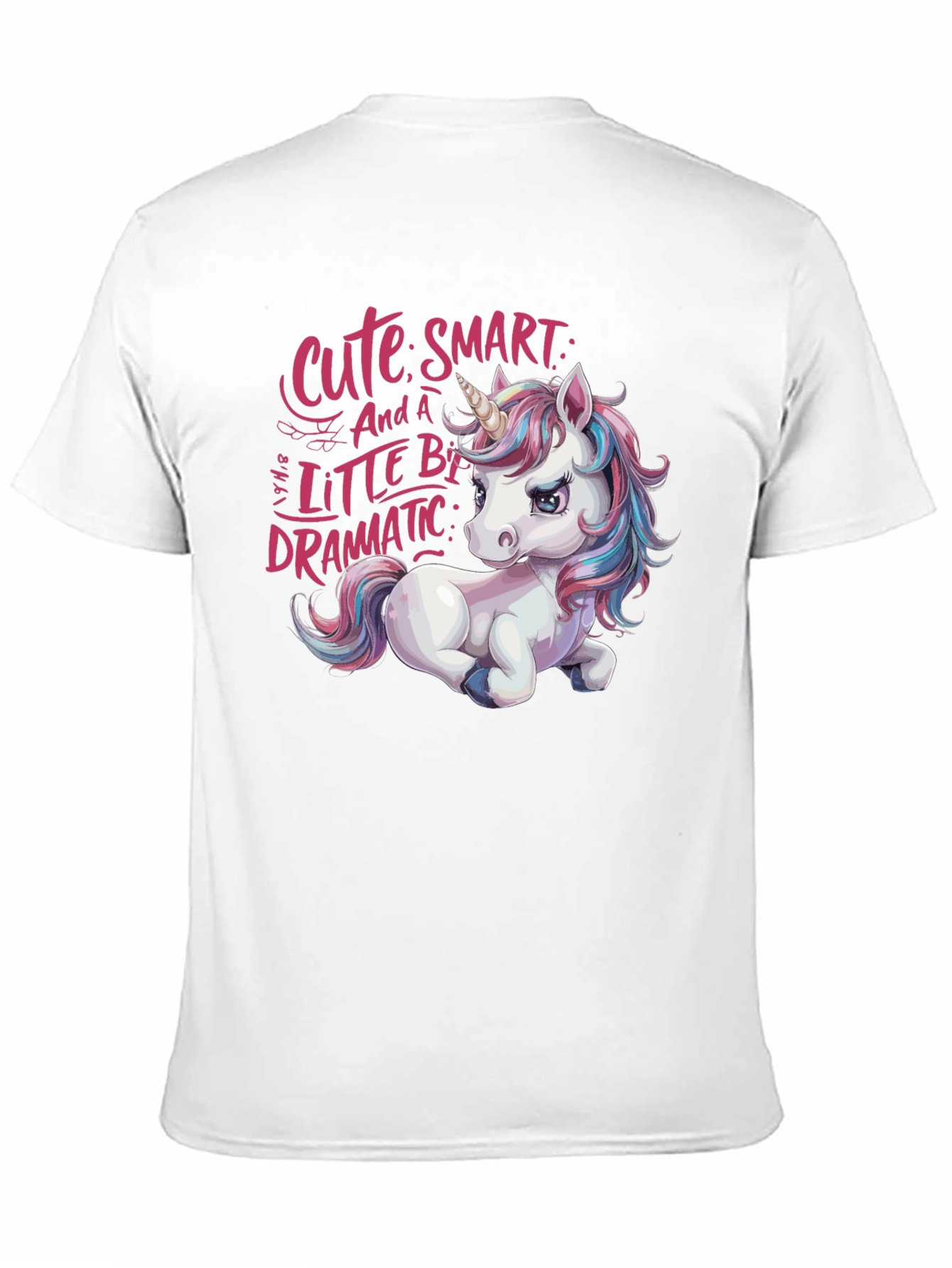 Cute Unicorn Graphic Tee - Smart Dramatic and Stylish!