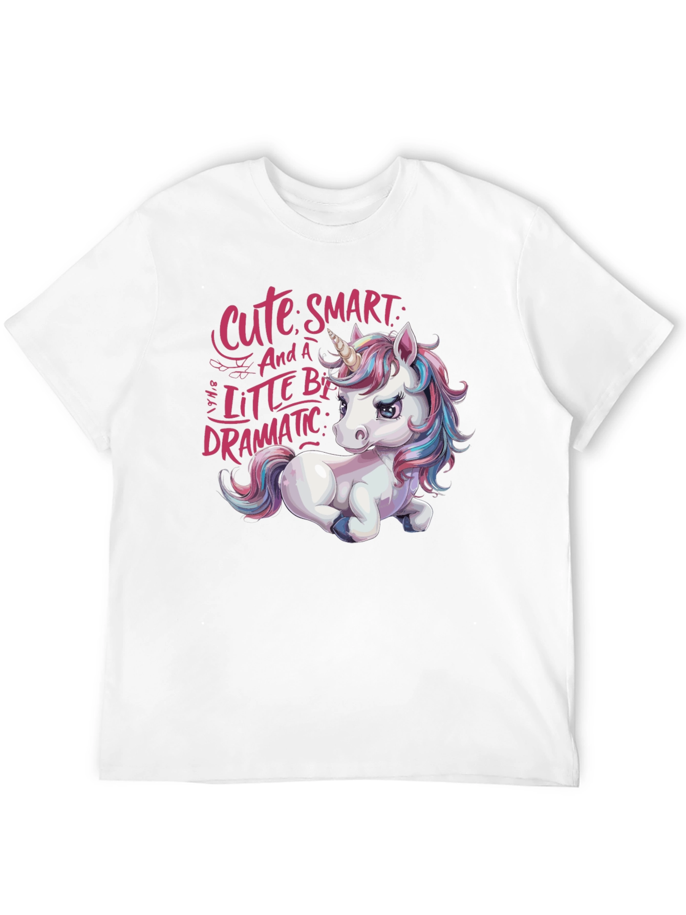 Cute Unicorn Graphic Tee - Smart Dramatic and Stylish!