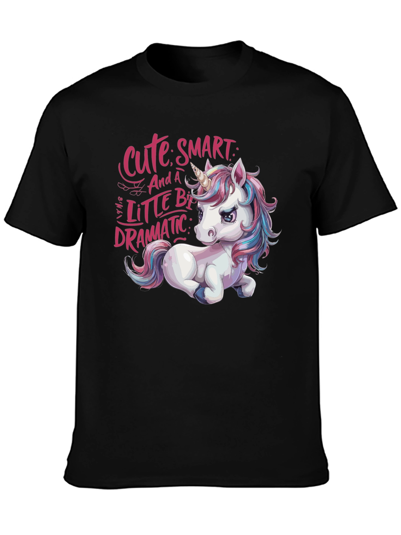 Cute Unicorn Graphic Tee - Smart Dramatic and Stylish!