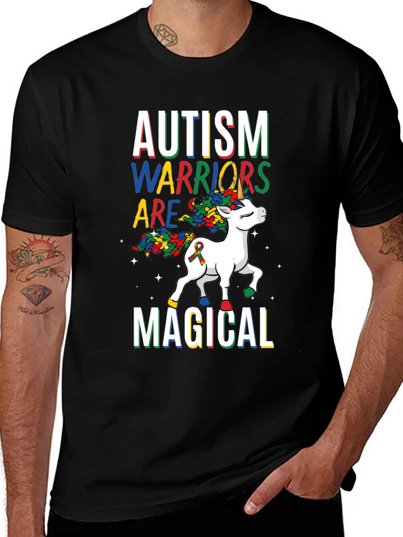 Autism Warriors Magical Unicorn T-Shirt