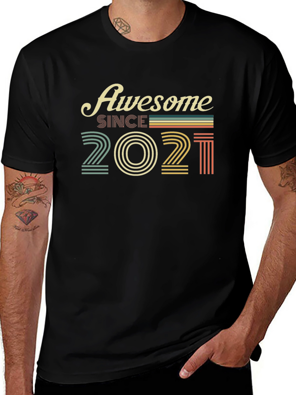 Awesome Since 2021 Graphic T-Shirt