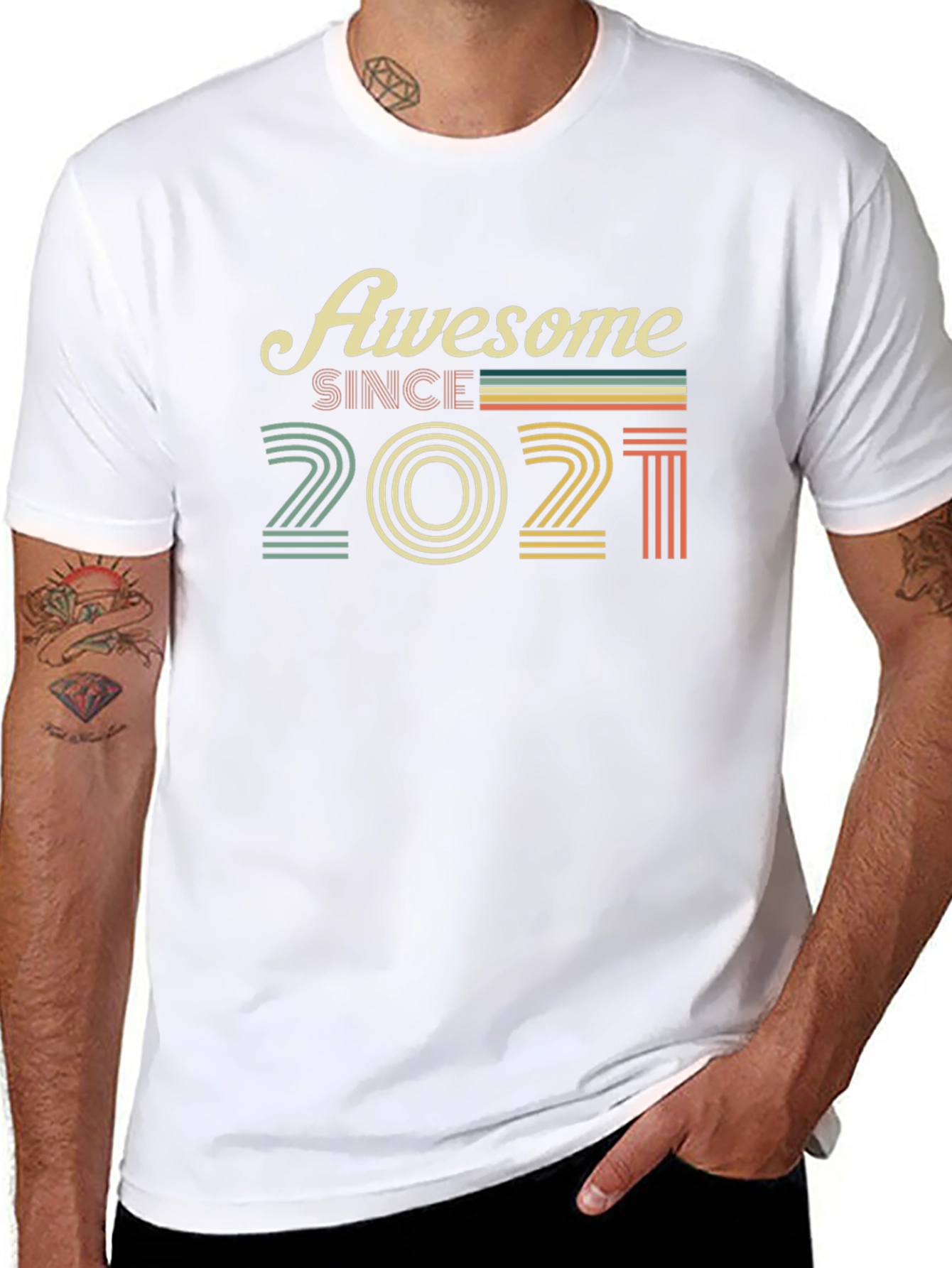 Awesome Since 2021 Graphic T-Shirt