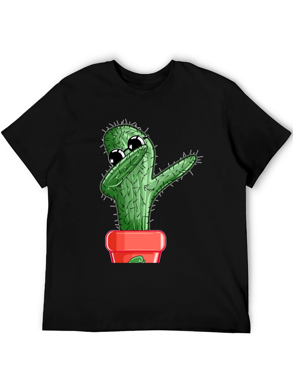Dabbing Cactus Graphic T-Shirt