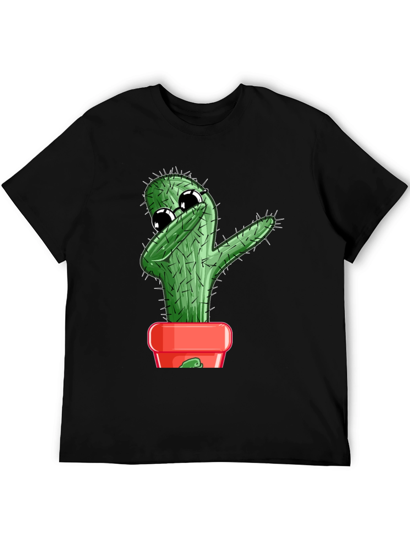 Dabbing Cactus Graphic T-Shirt