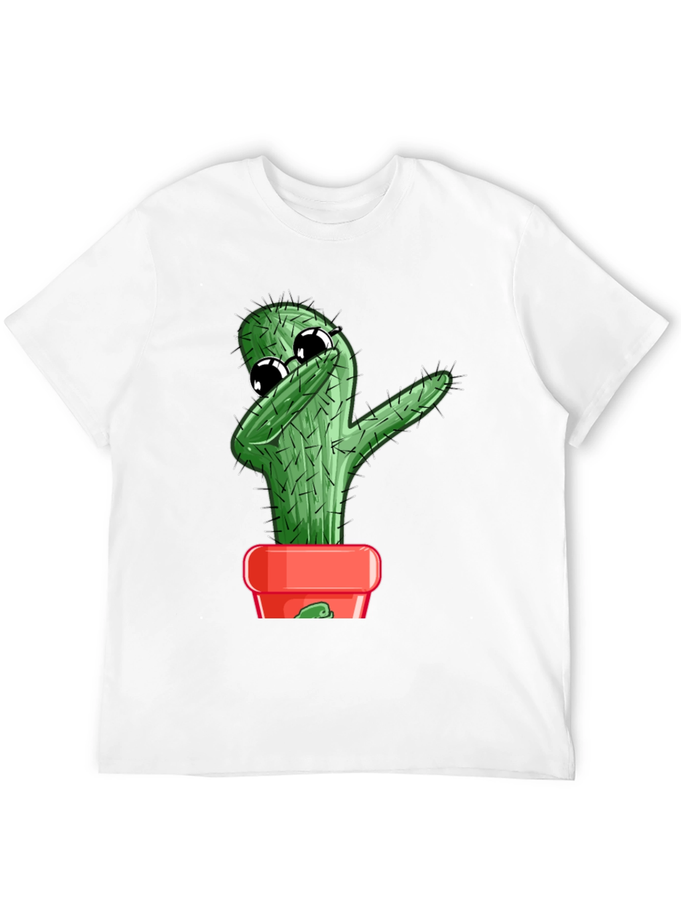 Dabbing Cactus Graphic T-Shirt