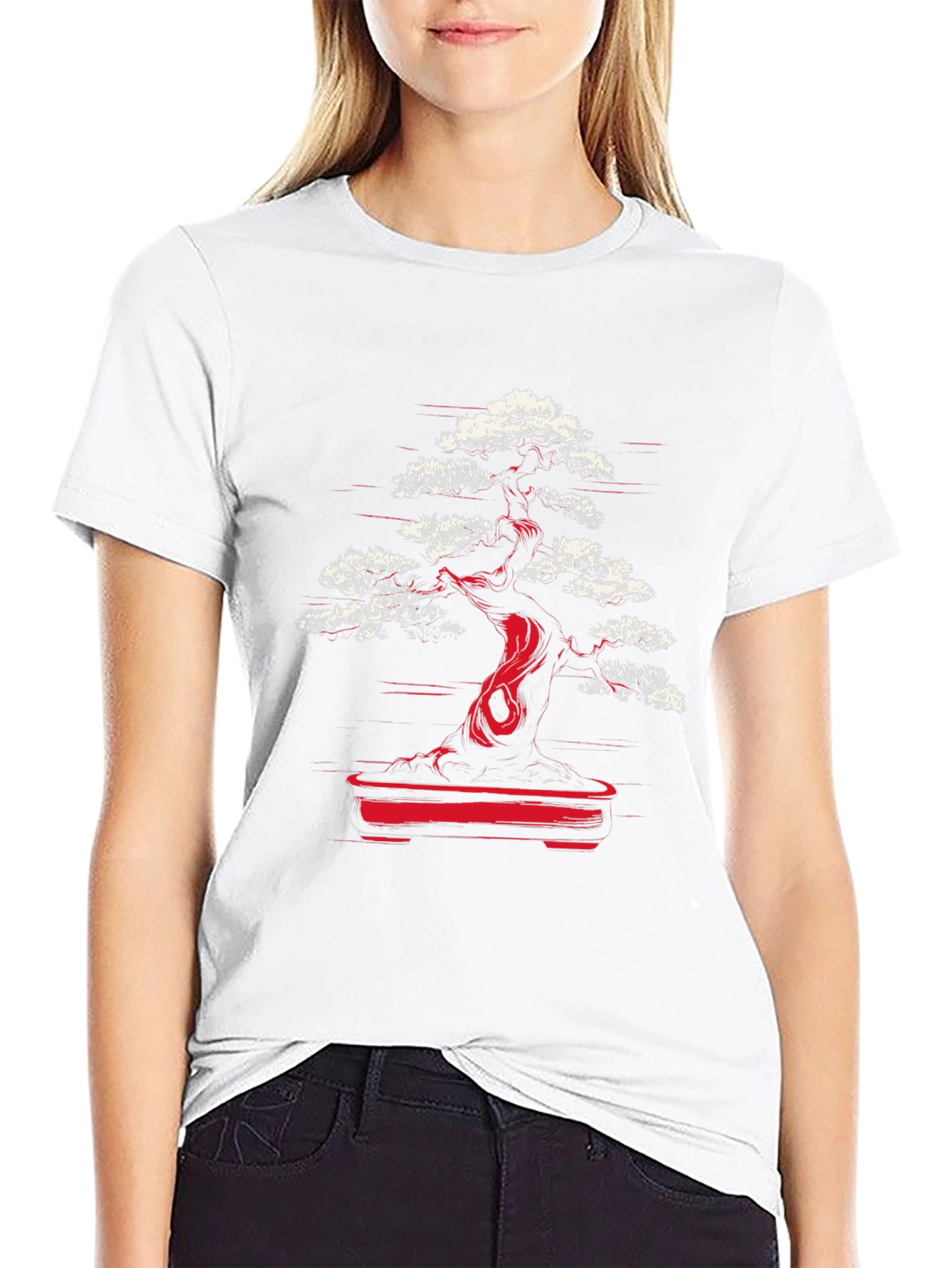 Bonsai Tree Graphic Tee - Unique Japanese Art T-Shirt