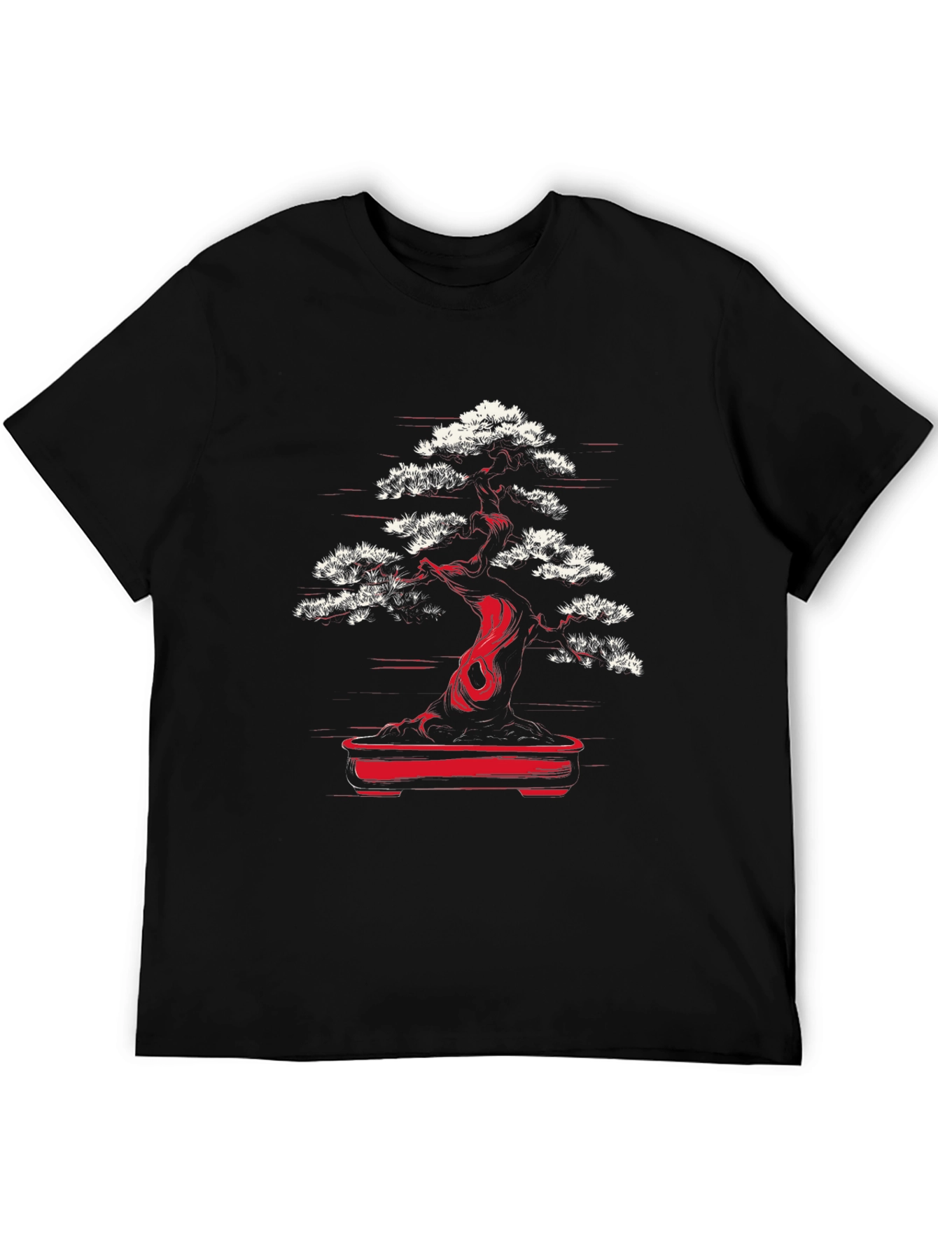 Bonsai Tree Graphic Tee - Unique Japanese Art T-Shirt