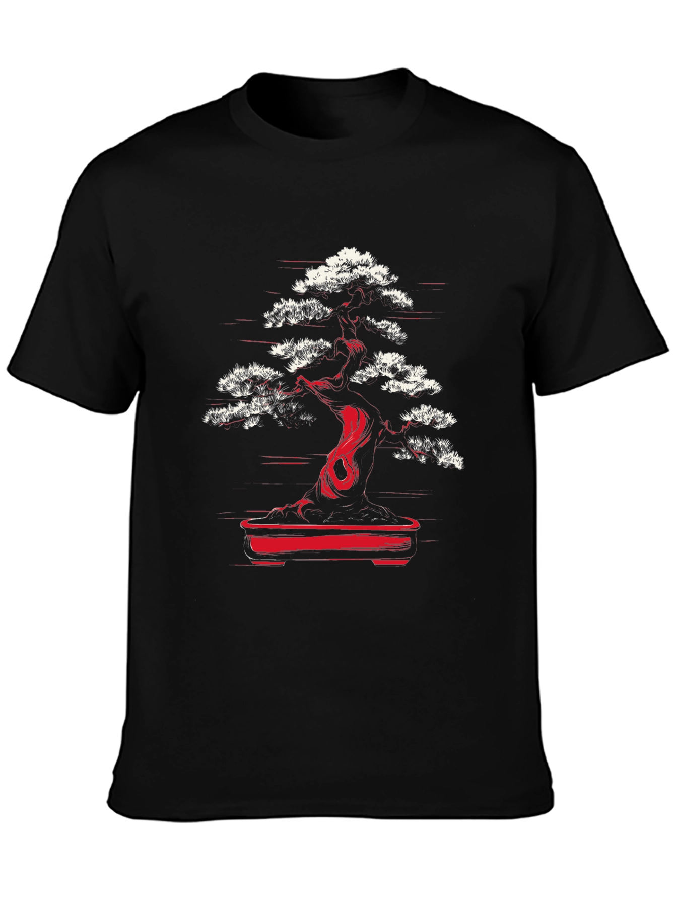 Bonsai Tree Graphic Tee - Unique Japanese Art T-Shirt
