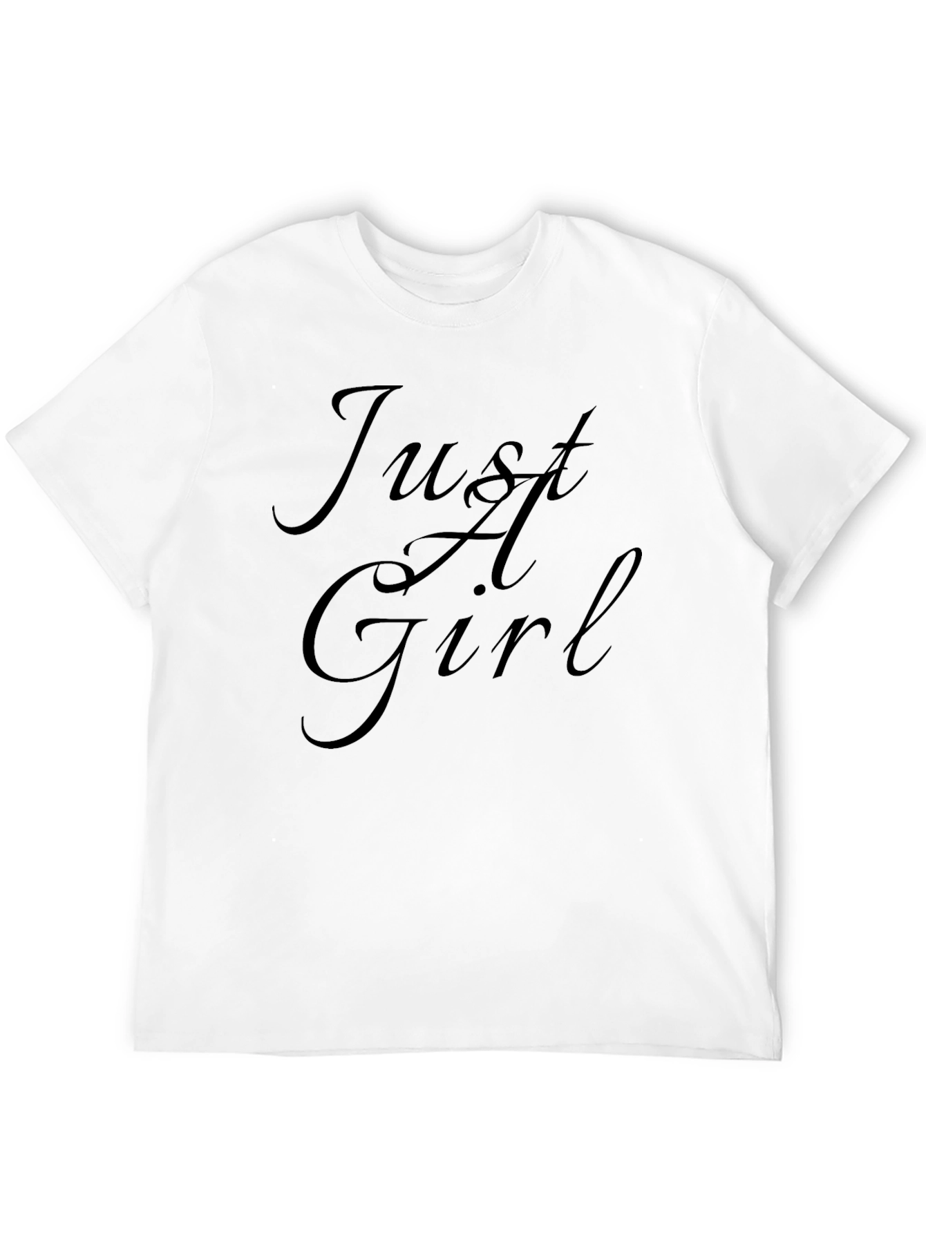 Just A Girl Graphic T-Shirt - Casual Style