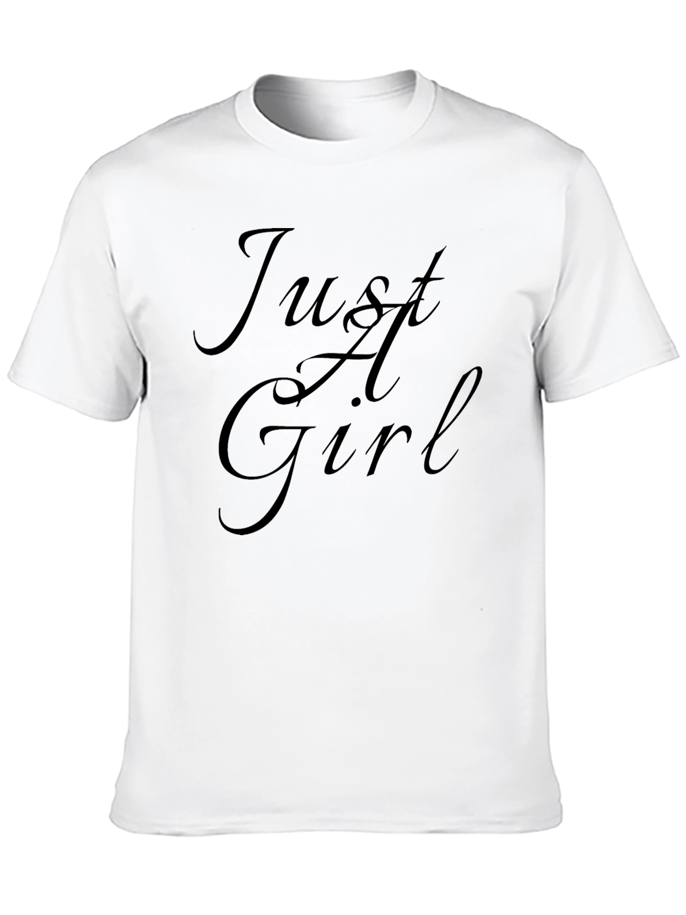 Just A Girl Graphic T-Shirt - Casual Style