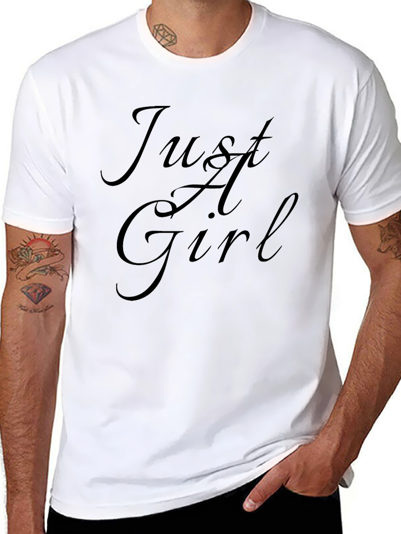 Just A Girl Graphic T-Shirt - Casual Style