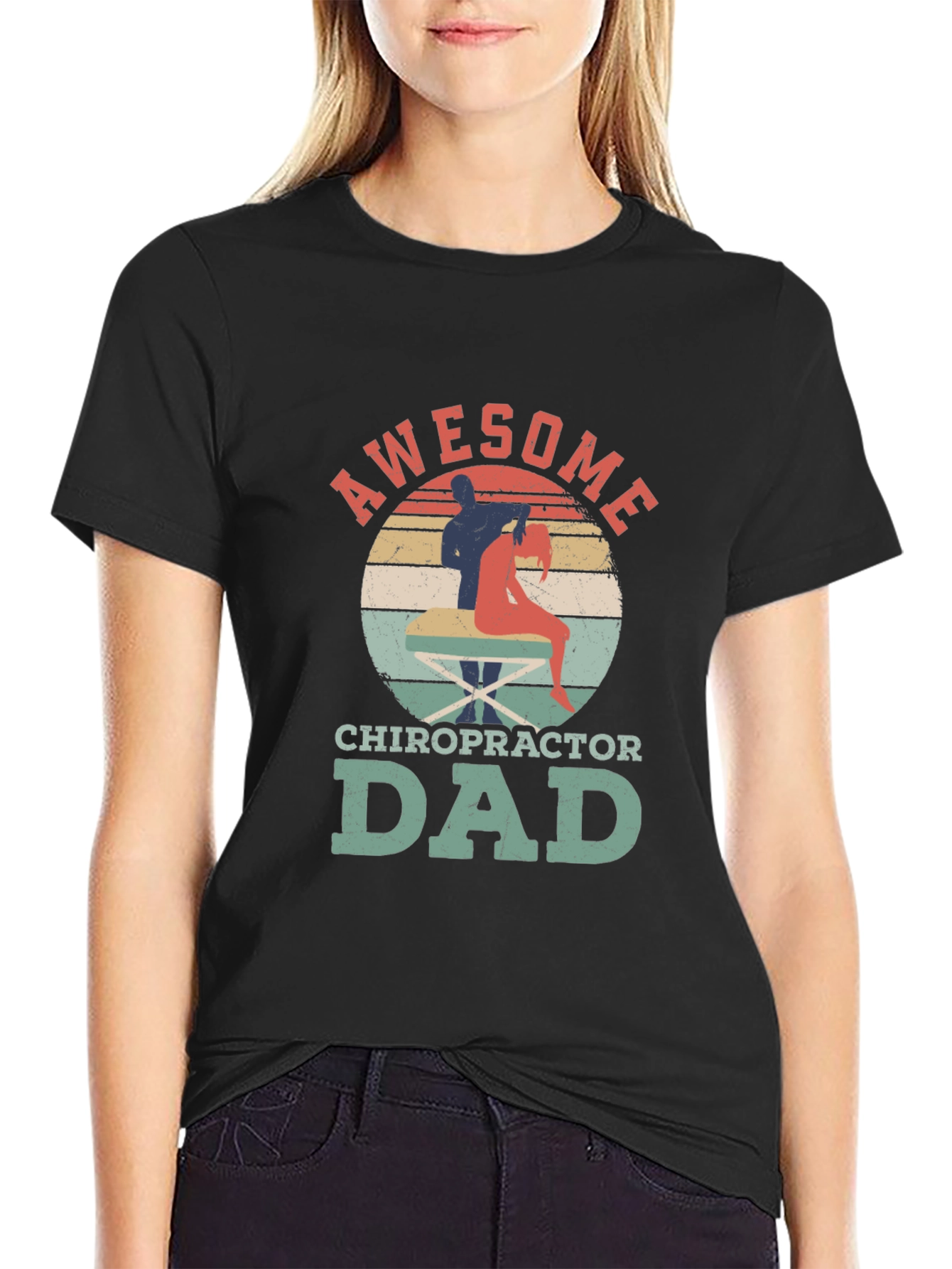 Awesome Chiropractor Dad T-Shirt