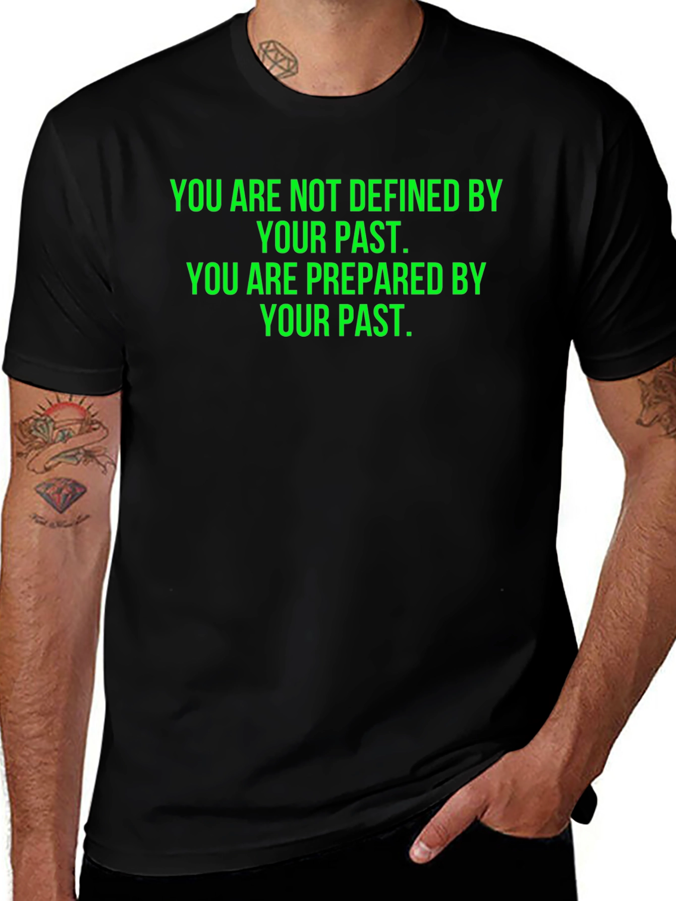 Defined By The Past T-Shirt - Motivational Tee