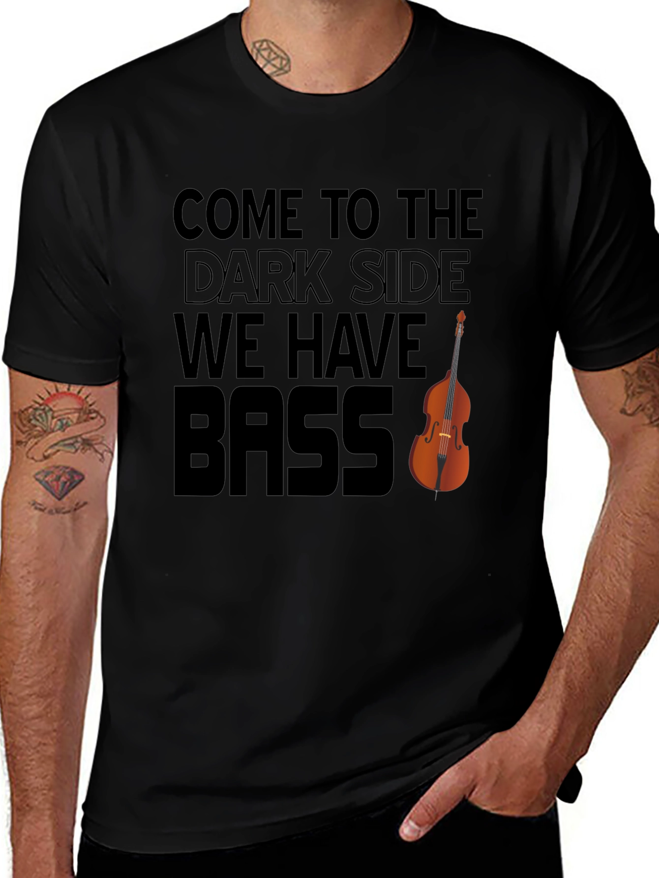 Come to the Dark Side - We Have Bass Funny Music T-Shirt