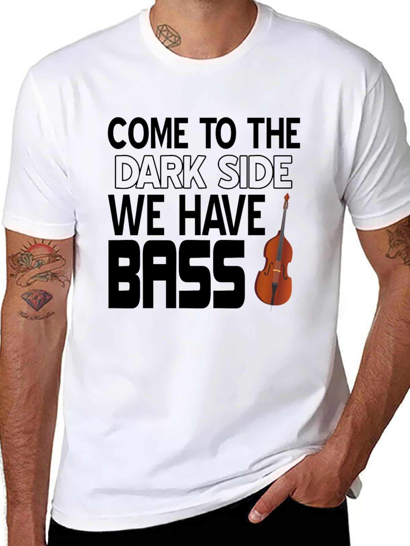 Come to the Dark Side - We Have Bass Funny Music T-Shirt