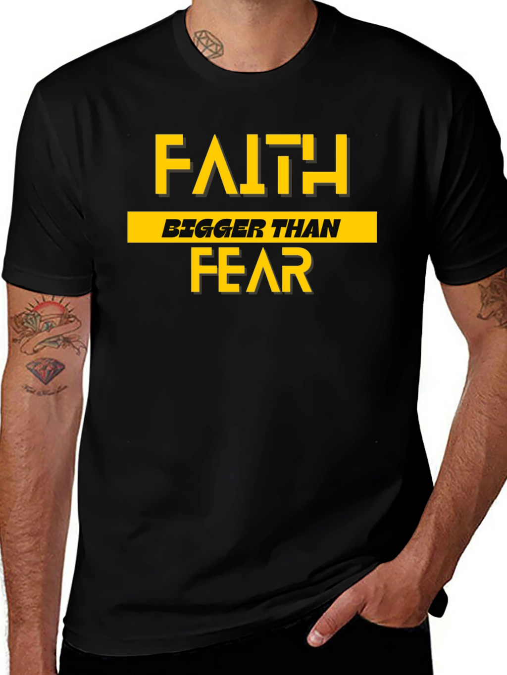 Faith Bigger Than Fear Graphic Tee
