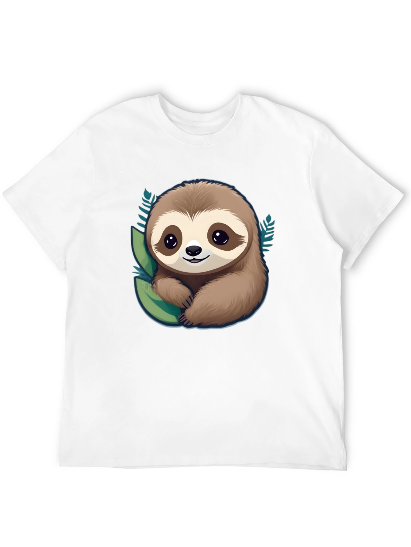 Cute Sloth Graphic Tee - Relaxed Fit